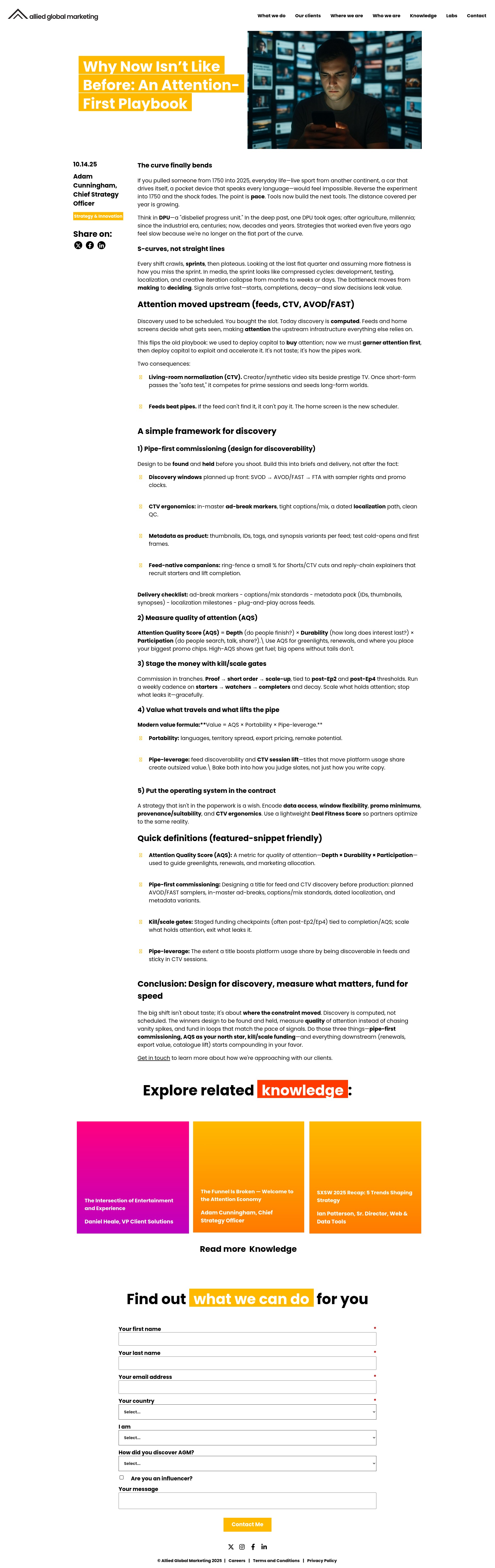 Screenshot of alliedglobalmarketing.com