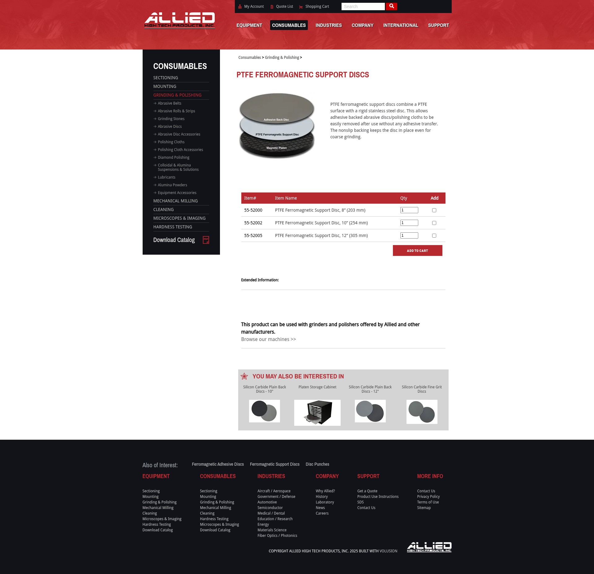 Screenshot of alliedhightech.com