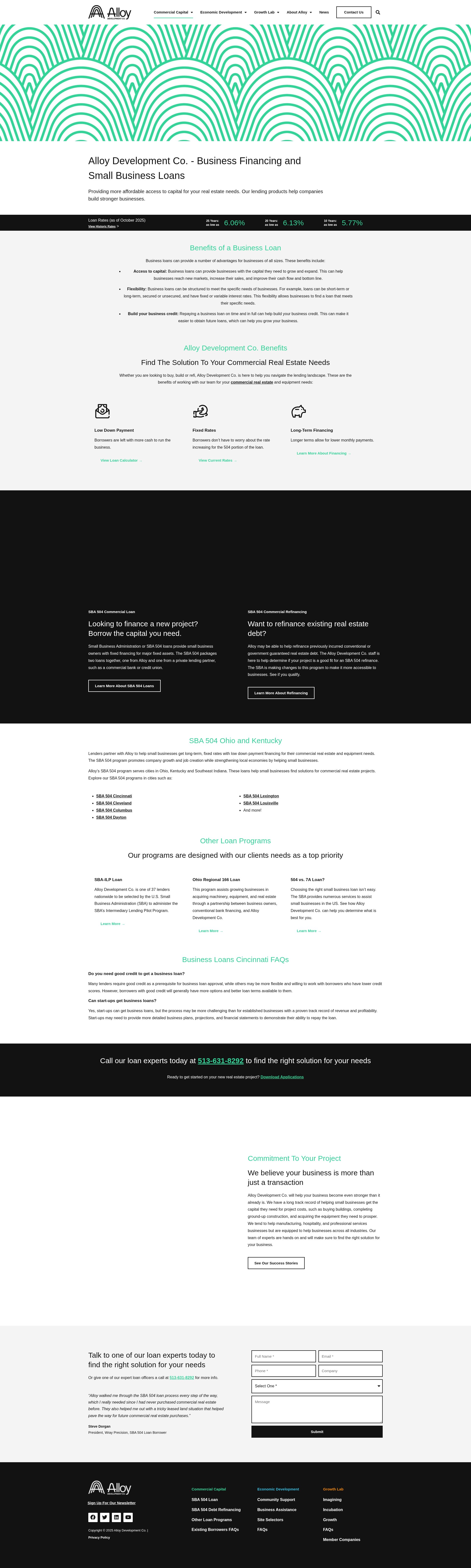 Screenshot of alloydev.org
