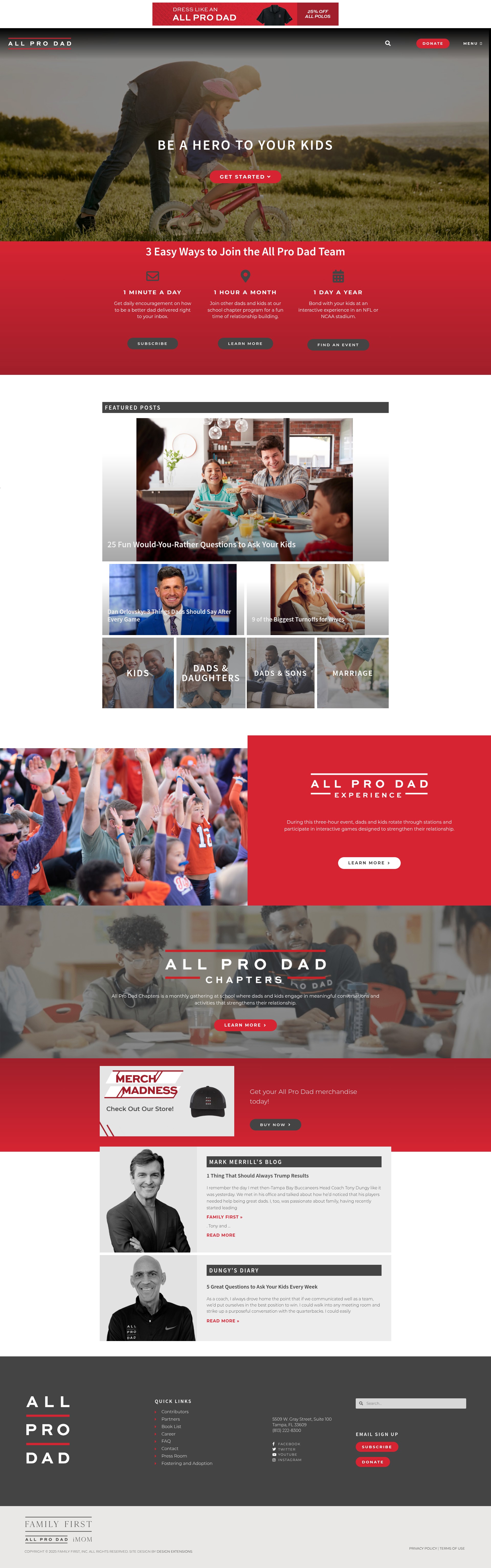 Screenshot of allprodad.com