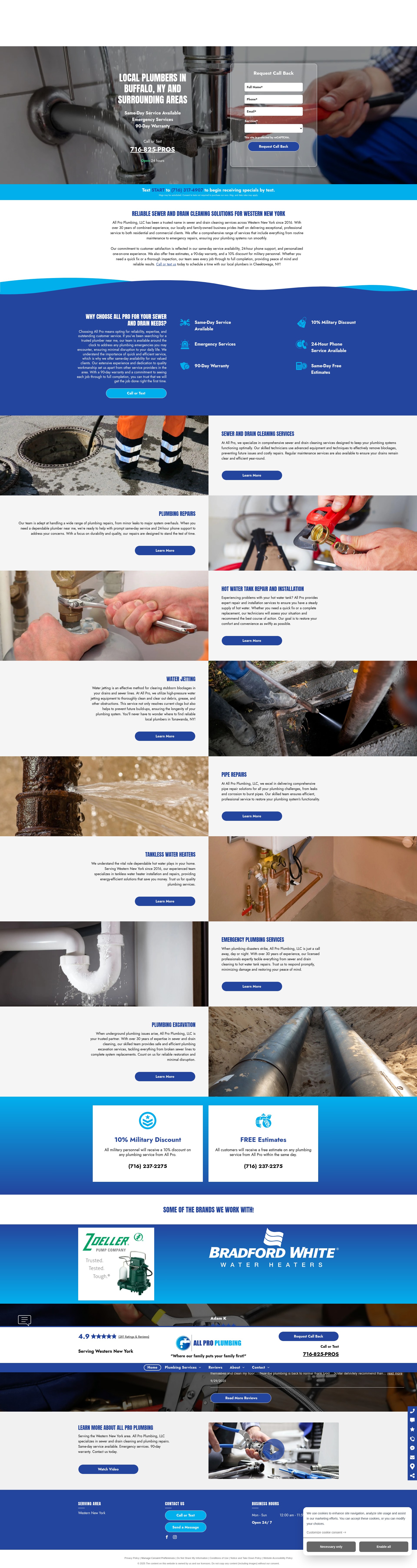 Screenshot of allproplumbing716.com