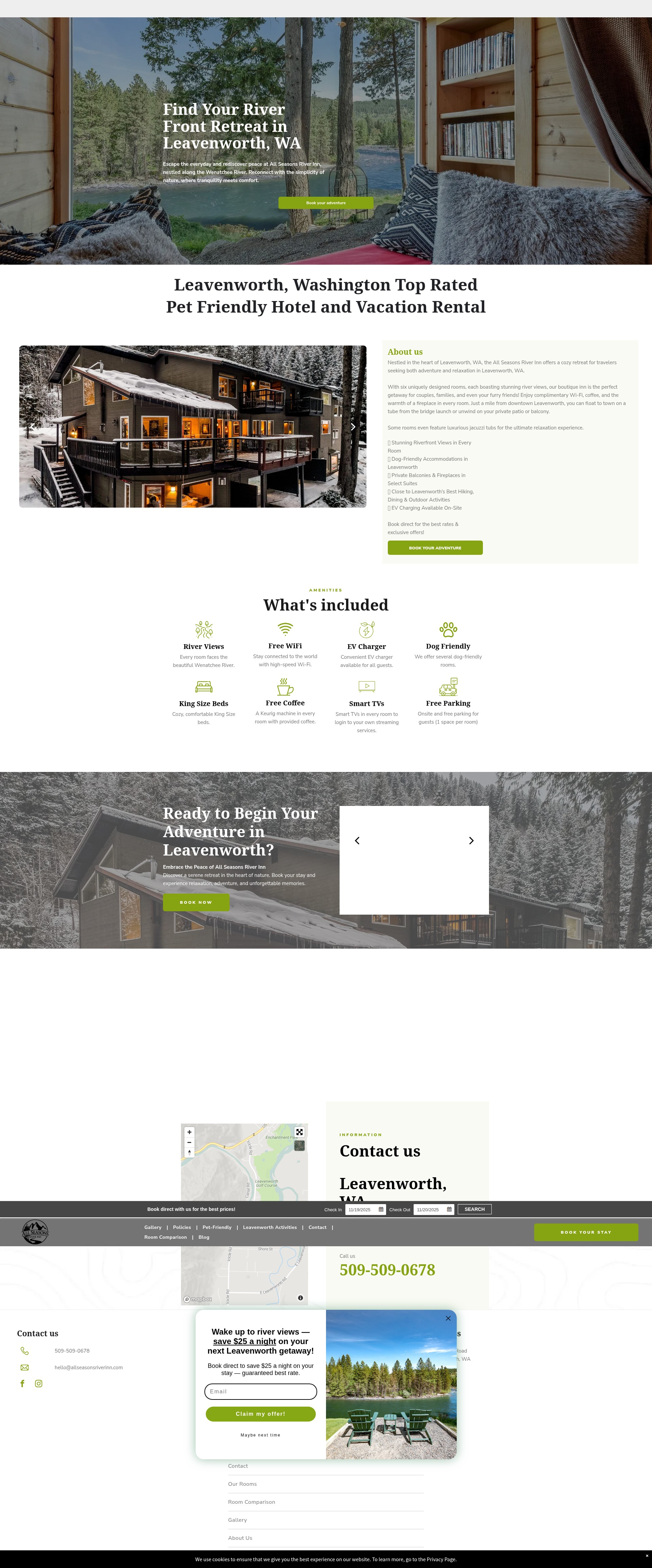 Screenshot of allseasonsriverinn.com