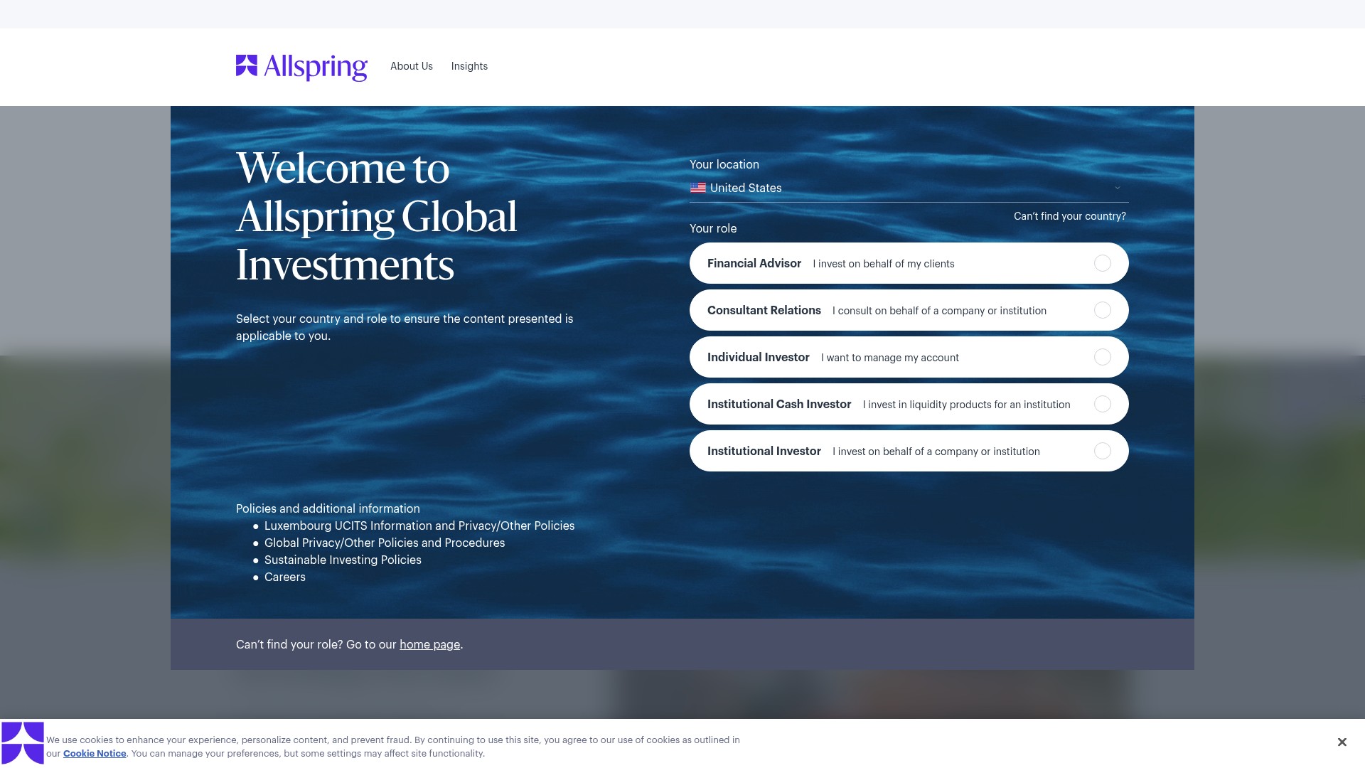 Screenshot of allspringglobal.com