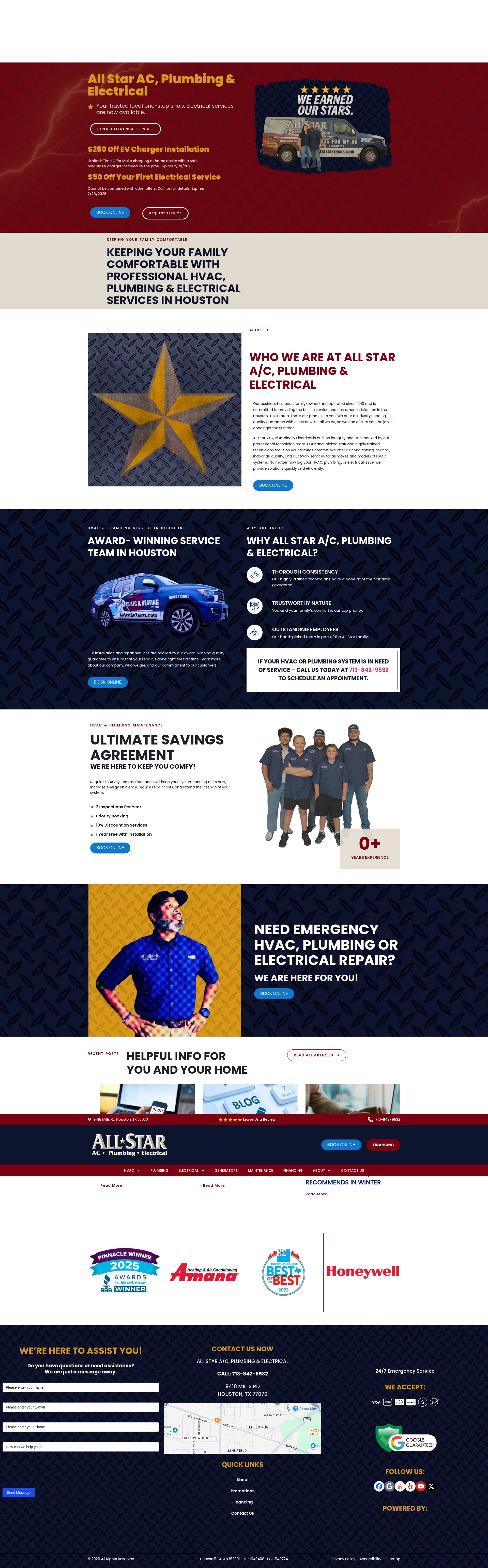 Screenshot of allstarairtexas.com