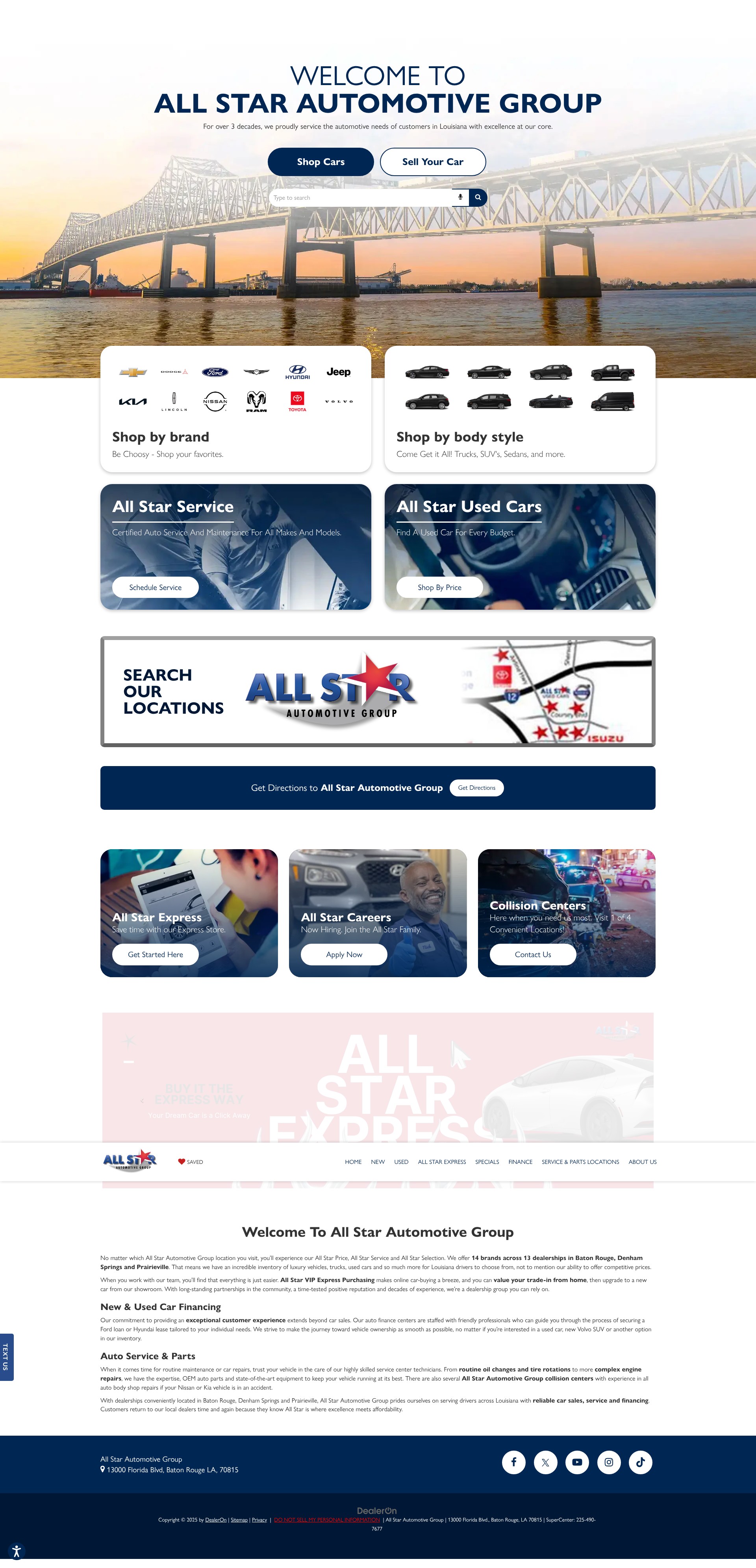 Screenshot of allstarautomotive.com
