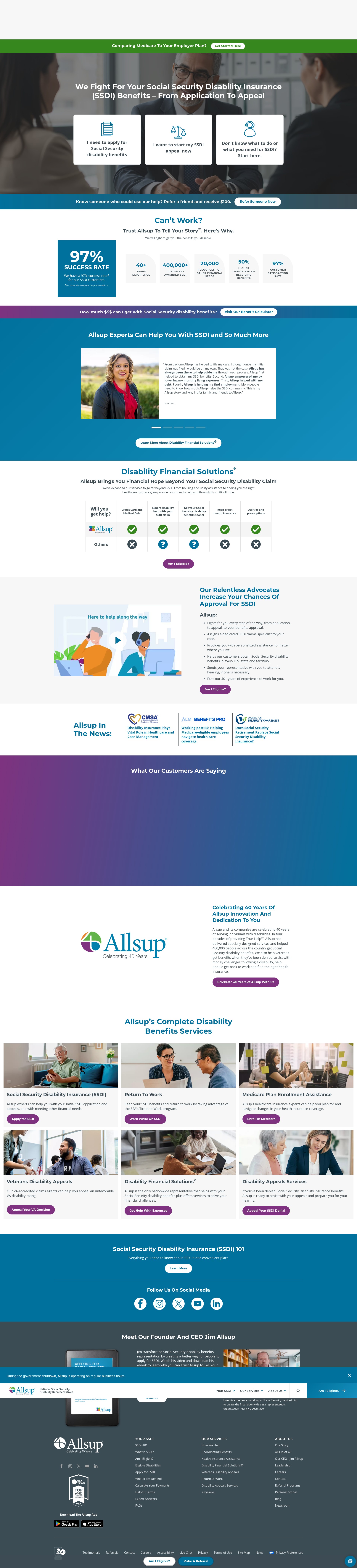 Screenshot of allsup.com