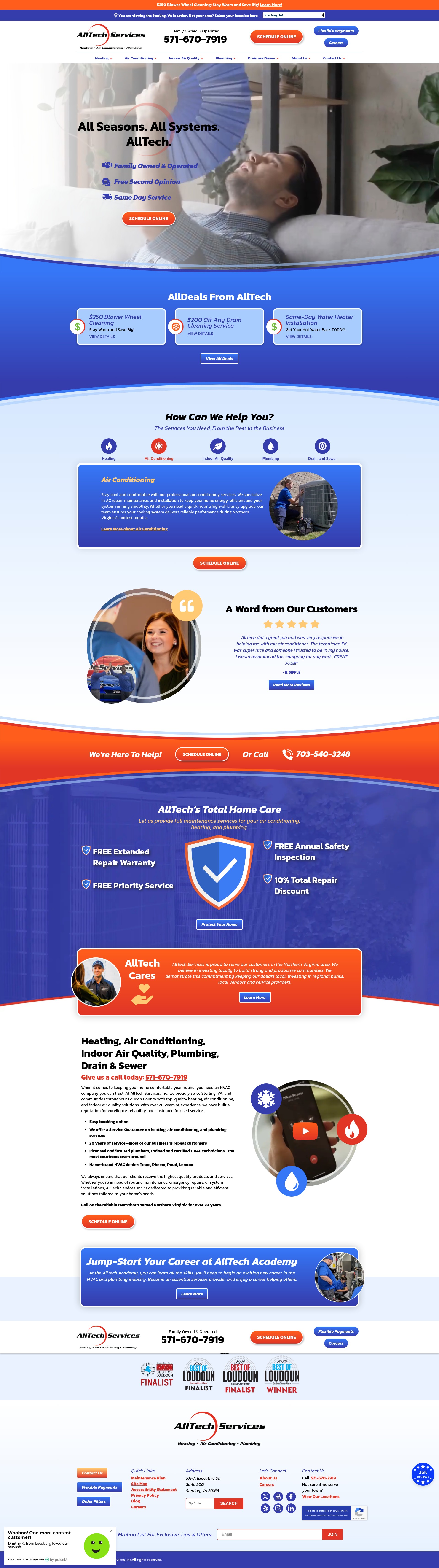 Screenshot of alltechservicesinc.com
