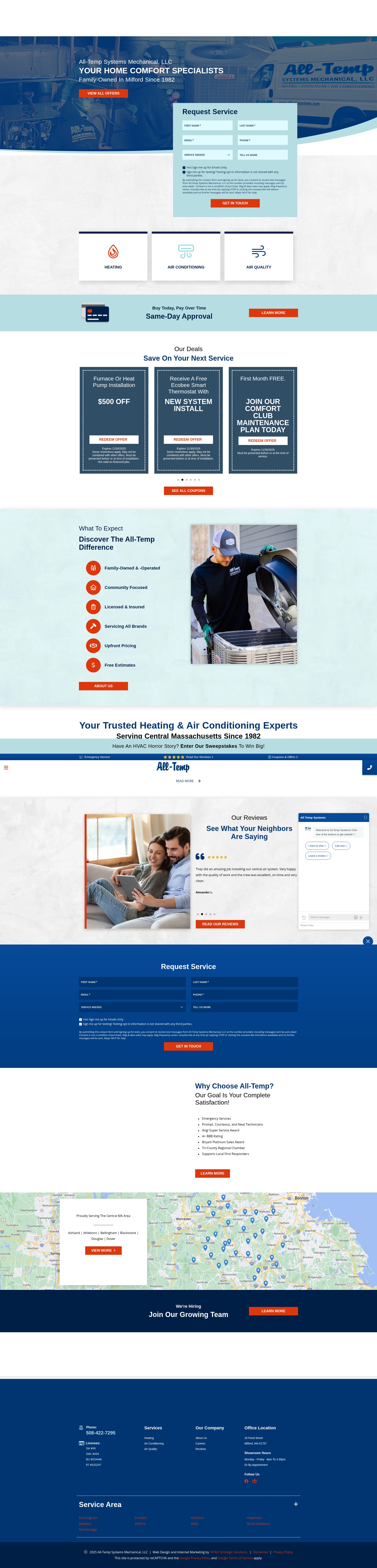 Screenshot of alltempsystems.com