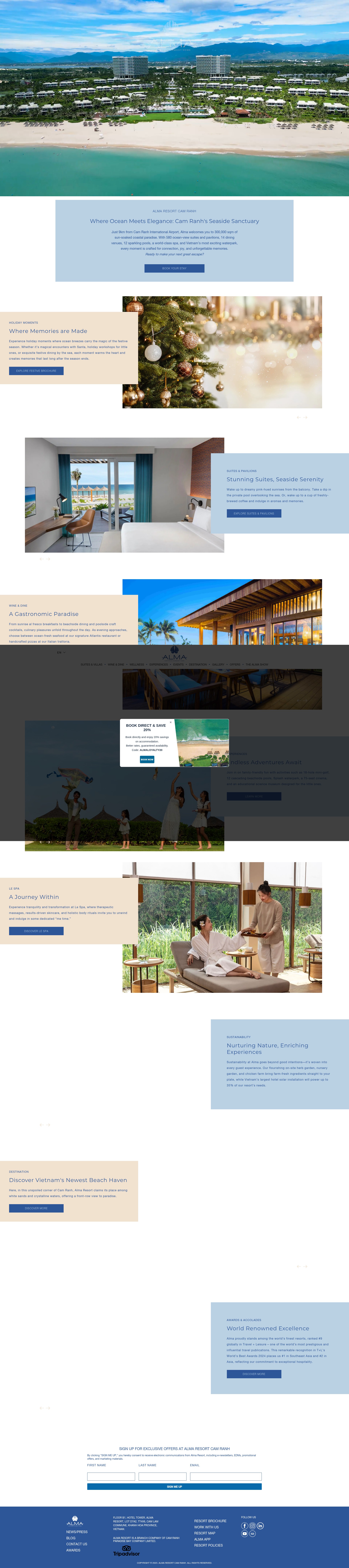 Screenshot of alma-resort.com