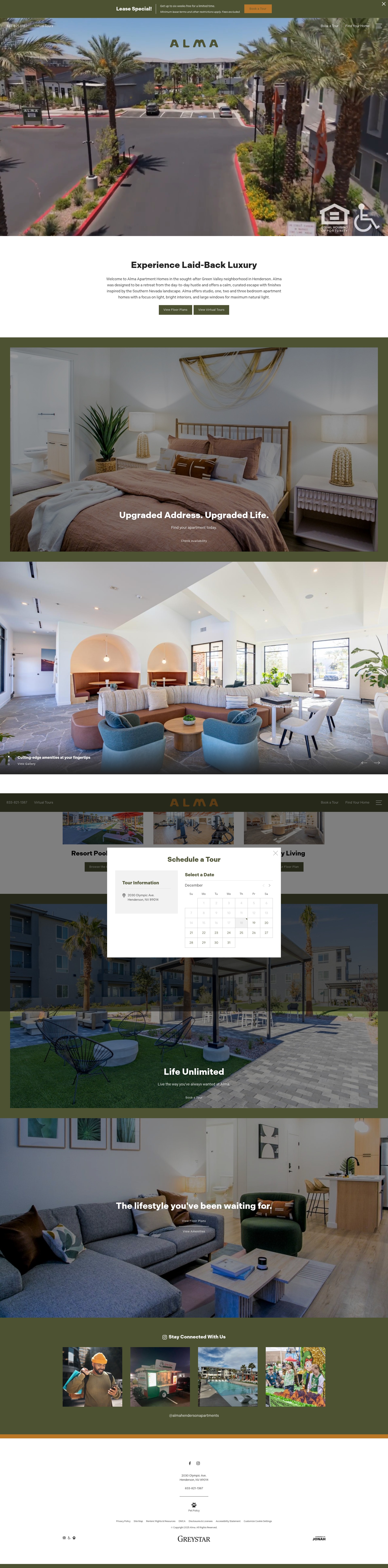 Screenshot of almaapartments.com
