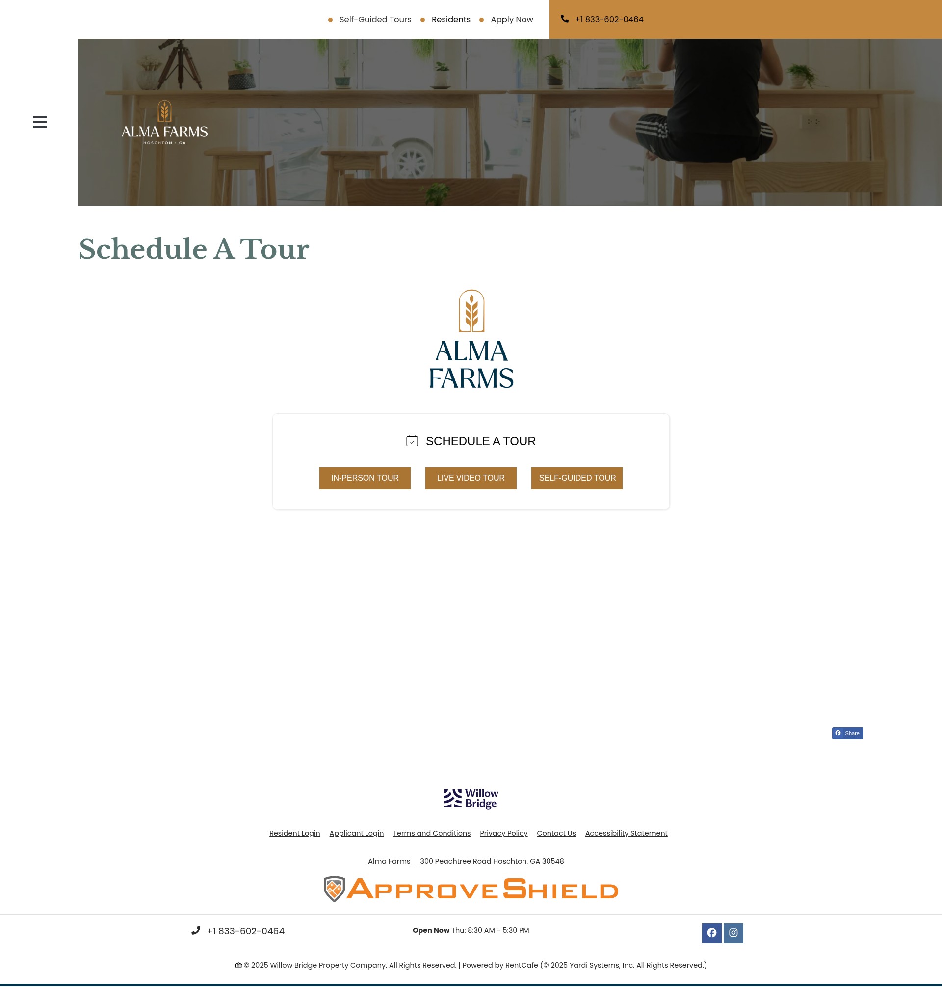 Screenshot of almafarmshomes.com