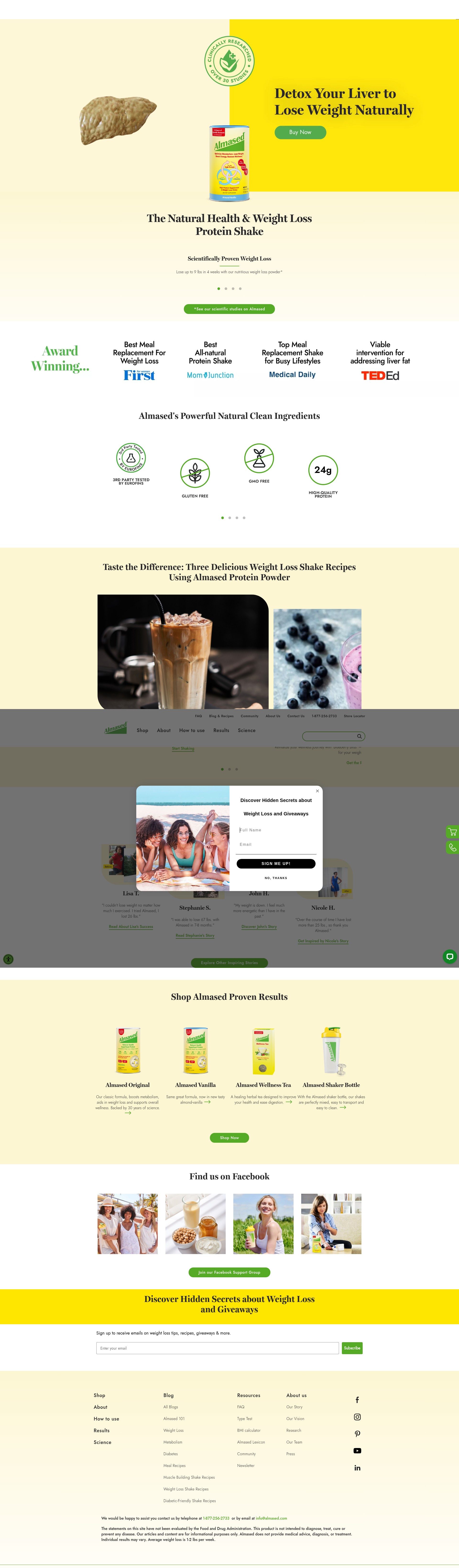 Screenshot of almased.com