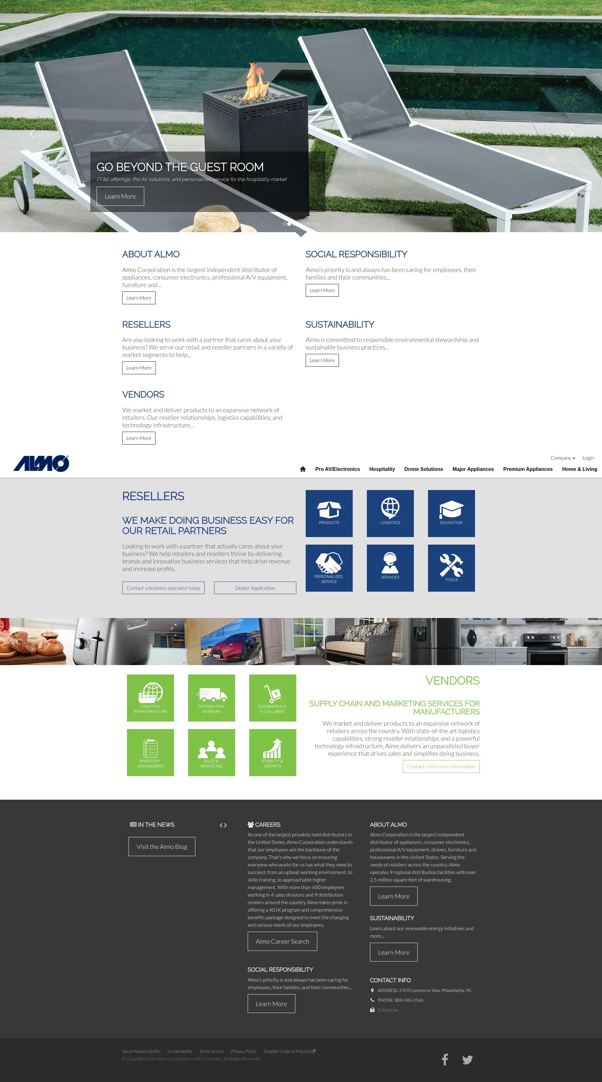 Screenshot of almo.com
