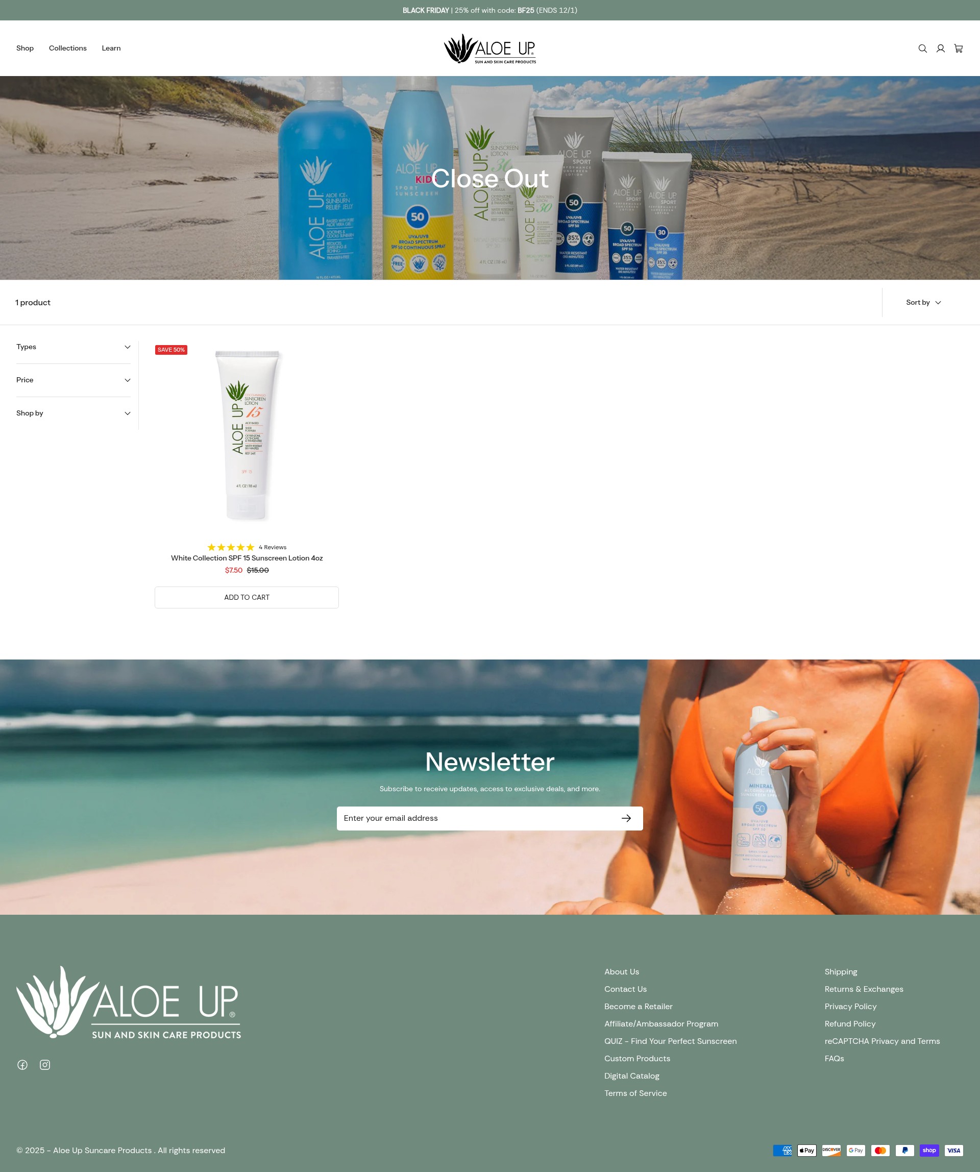 Screenshot of aloeup.com