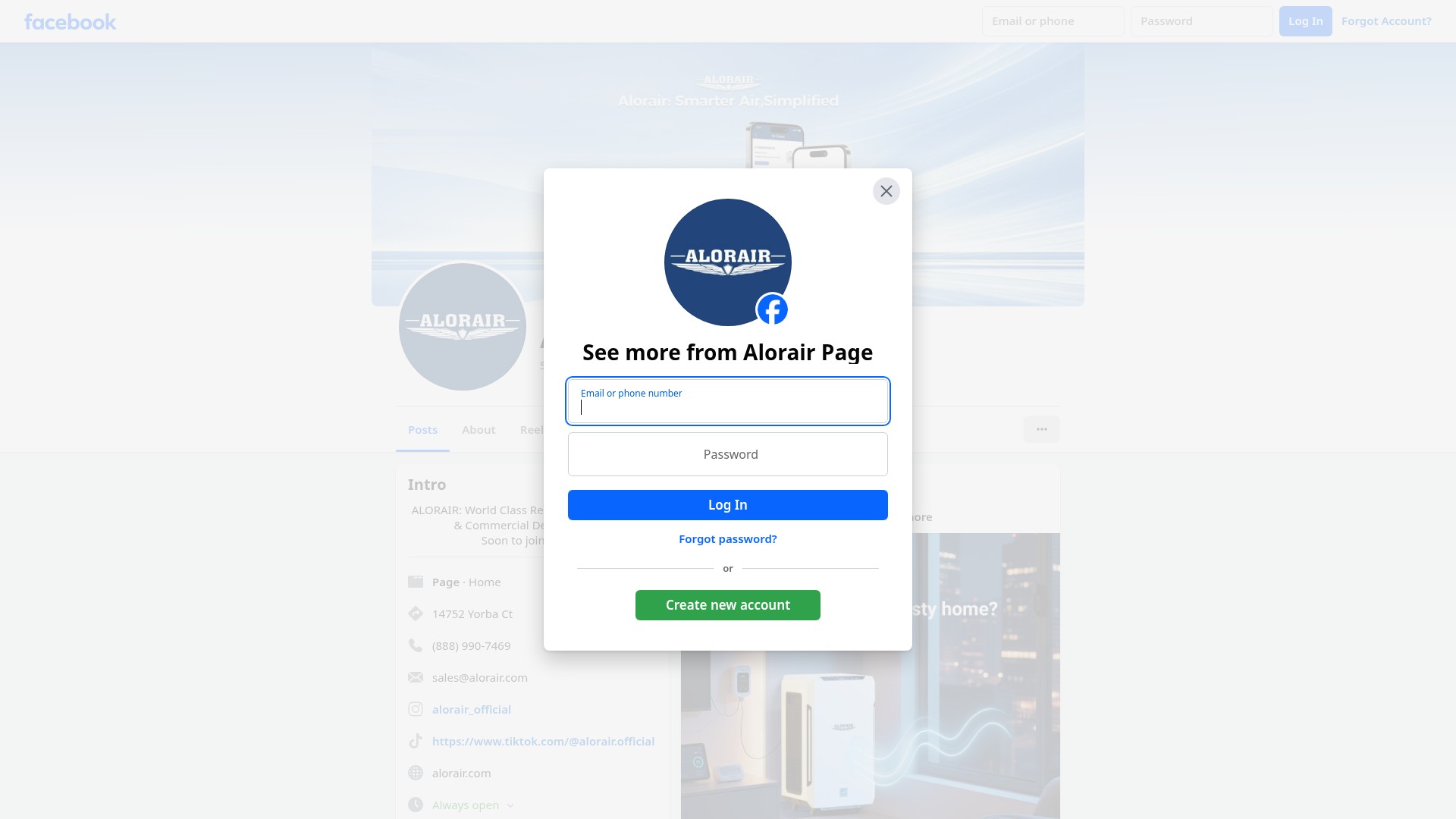 Screenshot of aloraircrawlspace.com
