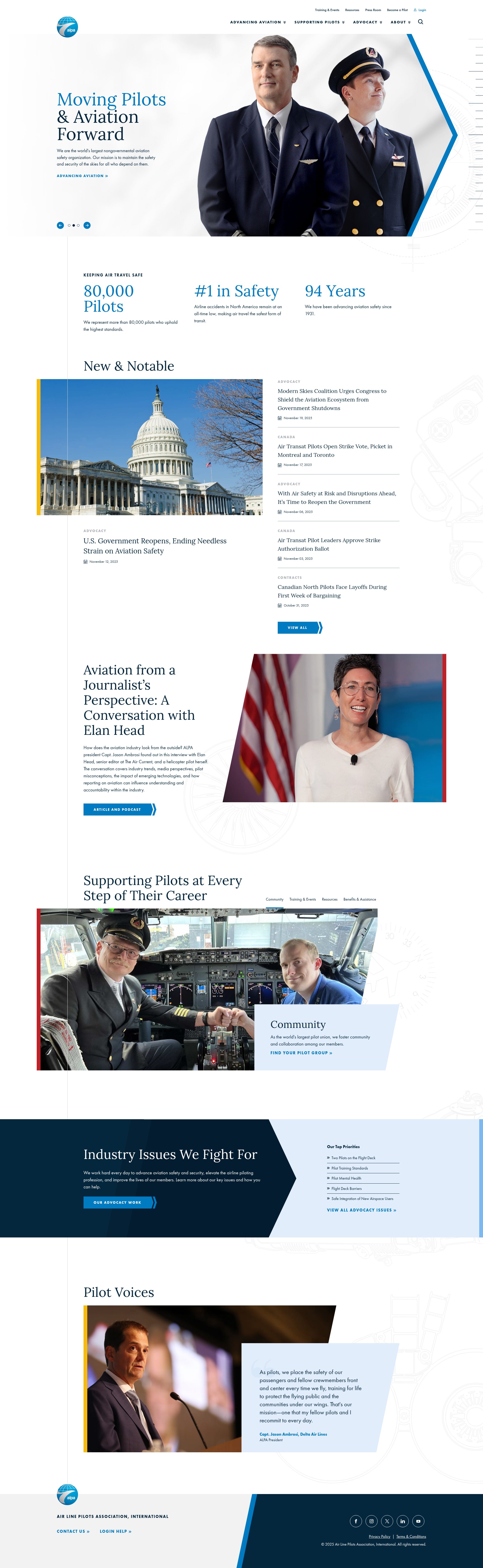 Screenshot of alpa.org