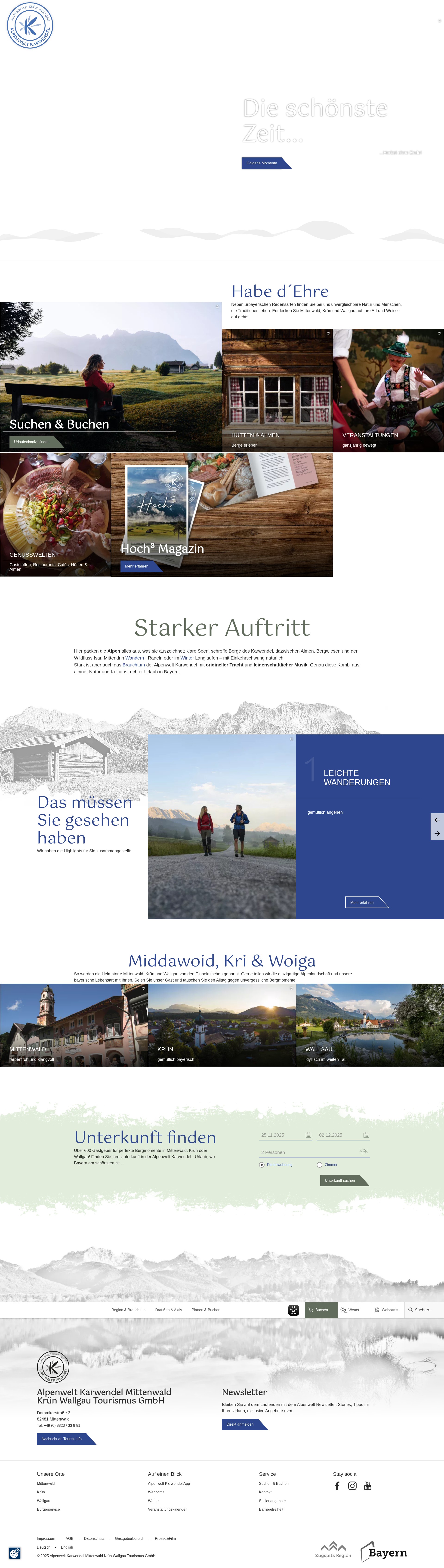 Screenshot of alpenwelt-karwendel.de