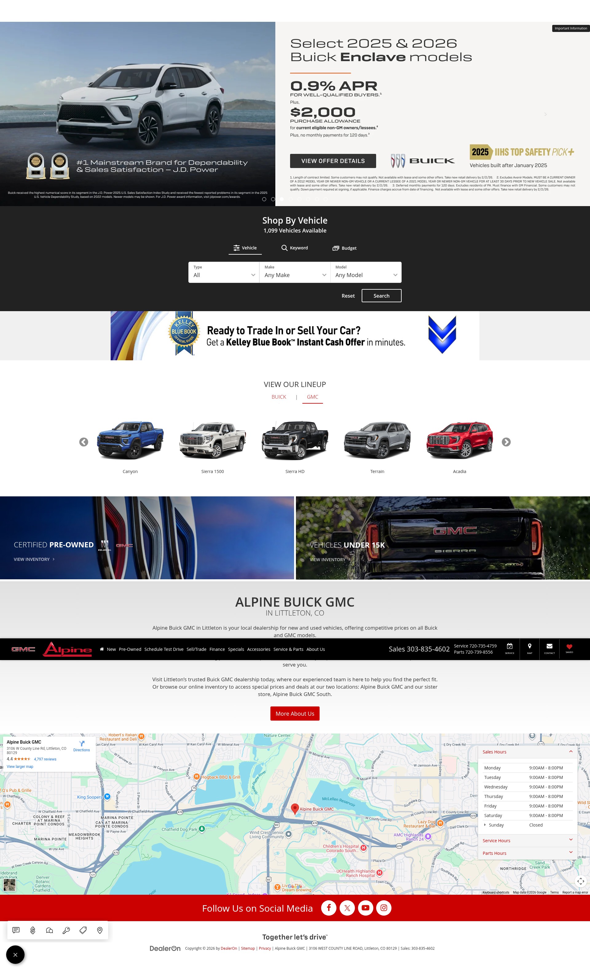 Screenshot of alpinebuickgmc.com