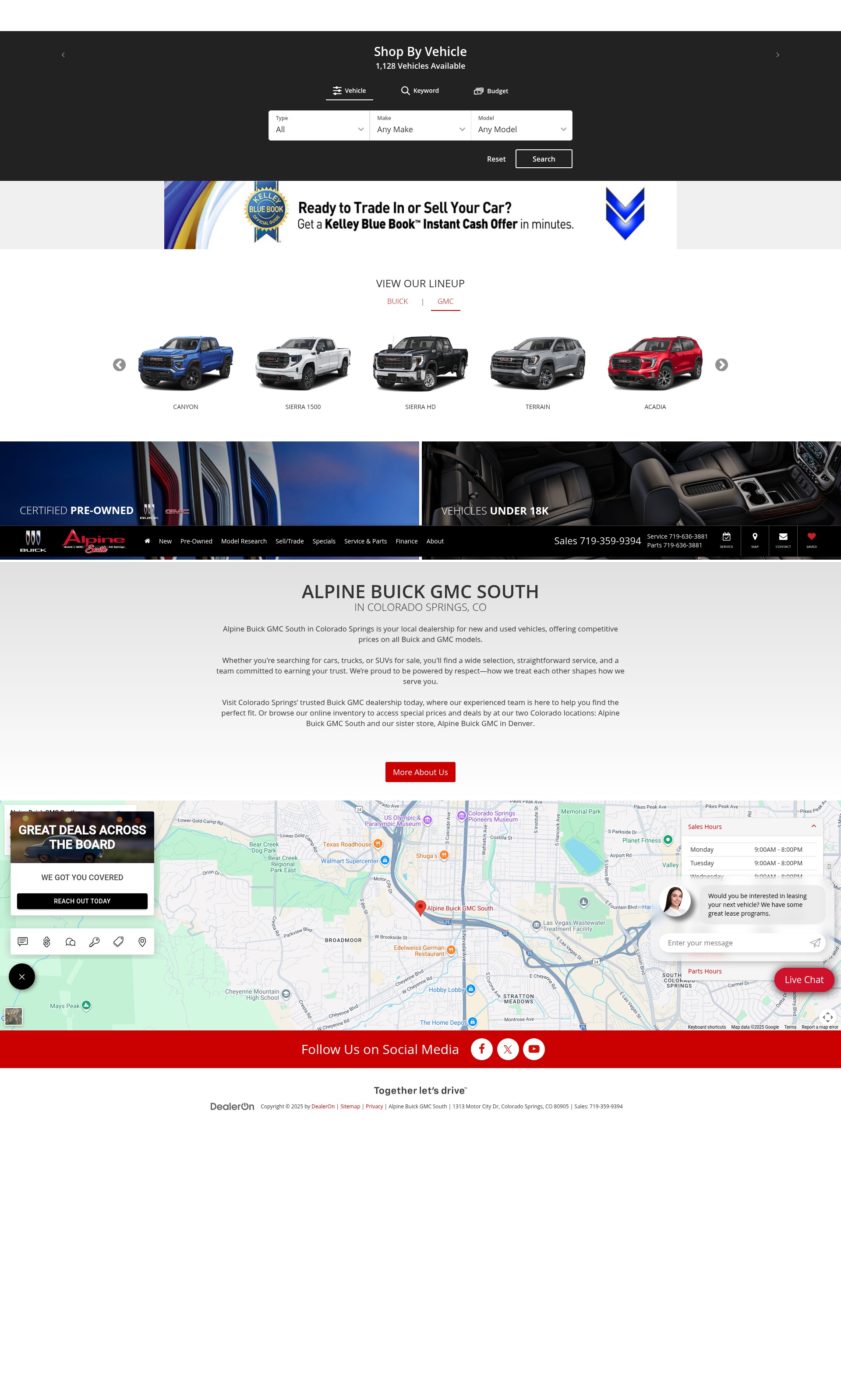 Screenshot of alpinebuickgmcsouth.com