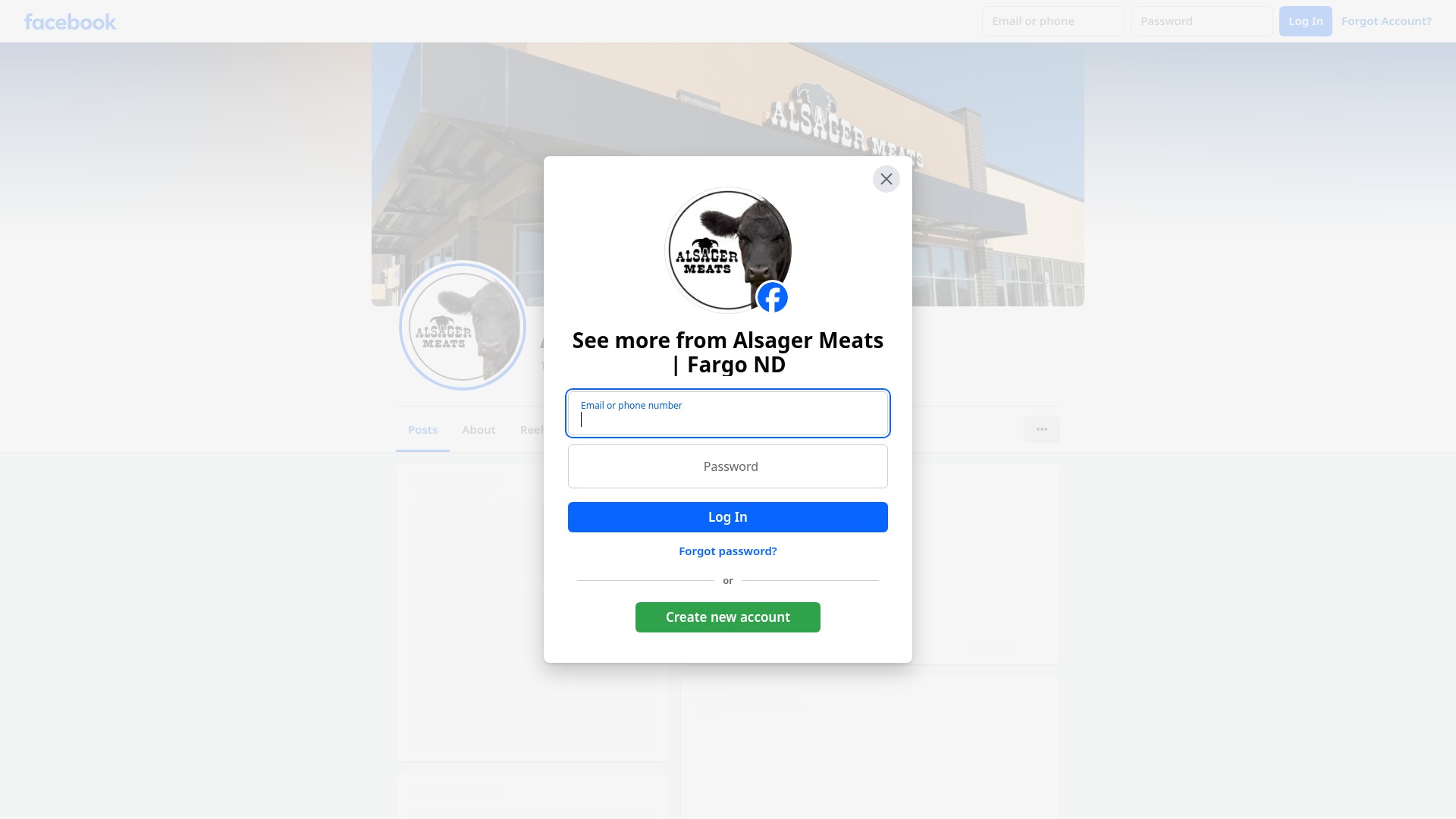 Screenshot of alsagermeats.com