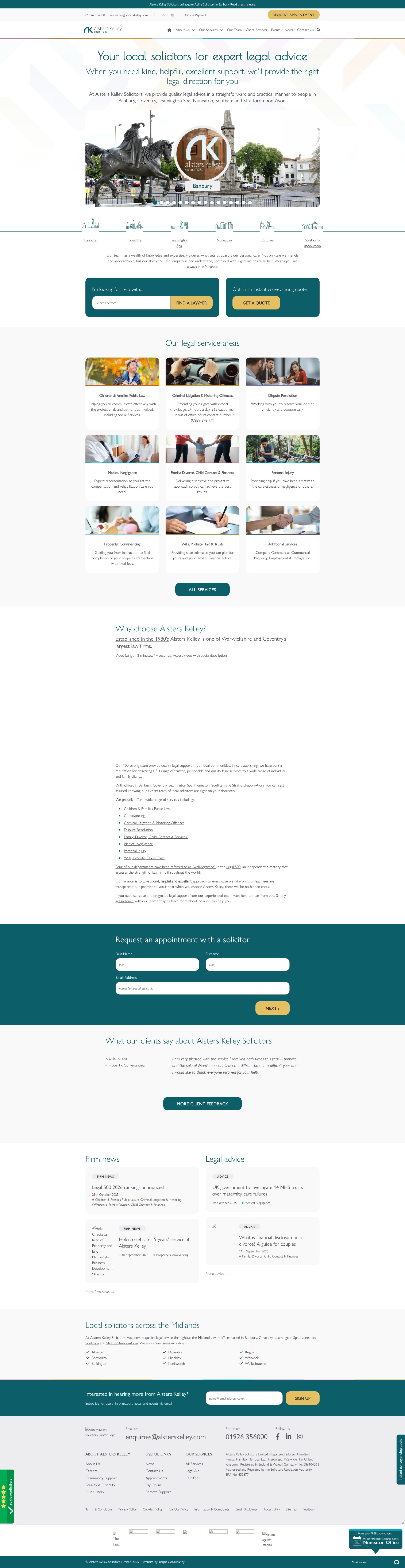 Screenshot of alsterskelley.com