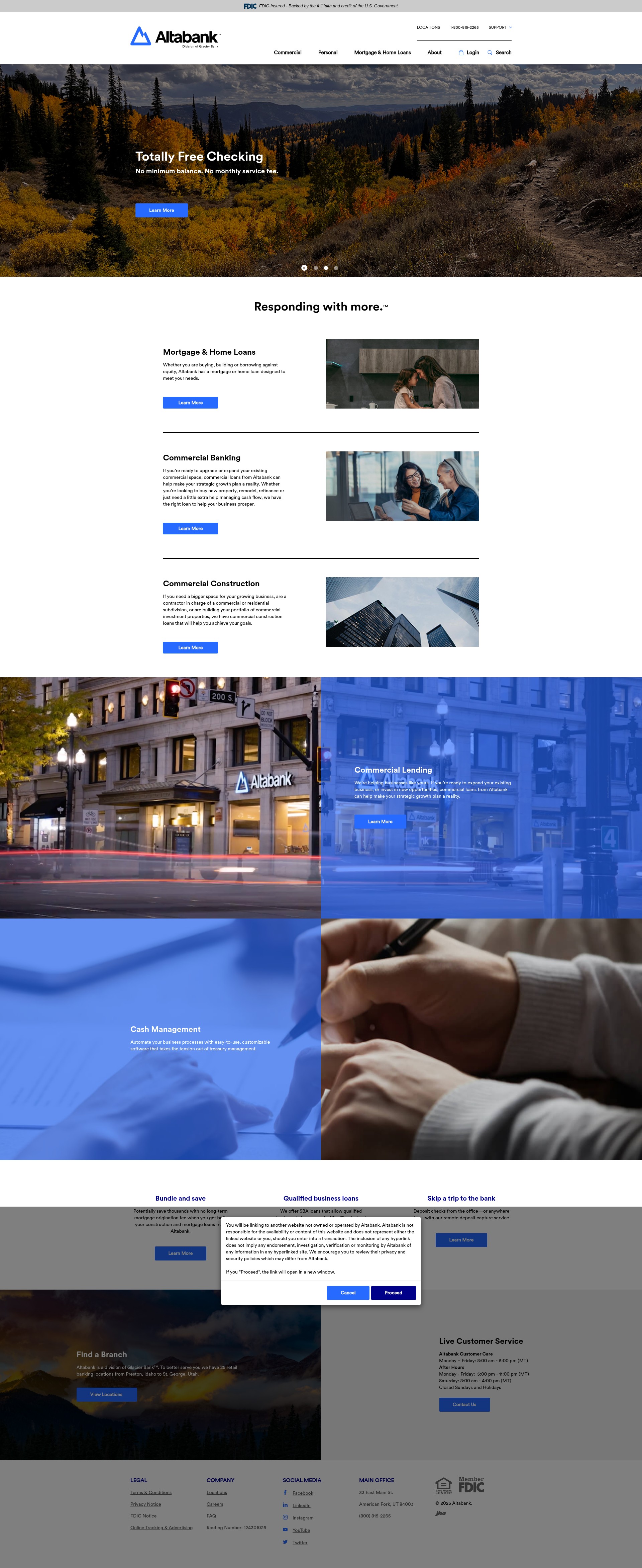 Screenshot of altabank.com