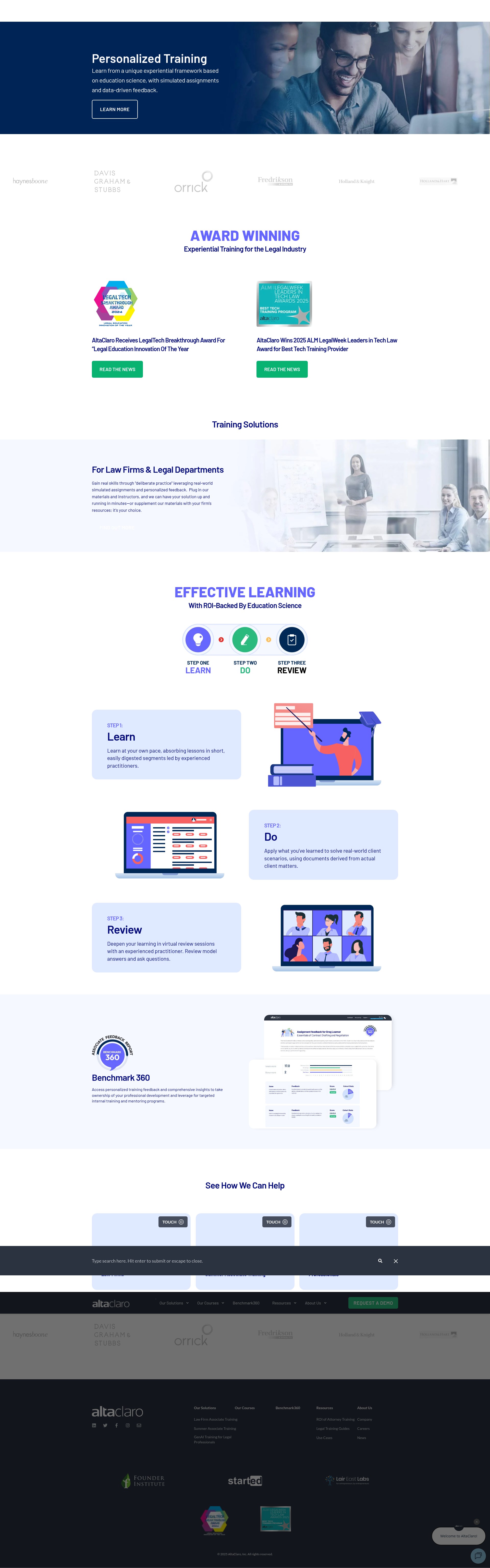 Screenshot of altaclaro.com
