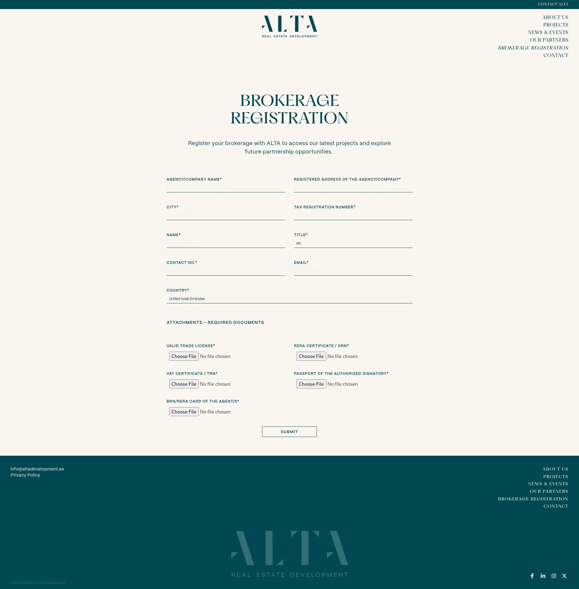 Screenshot of altadevelopment.ae