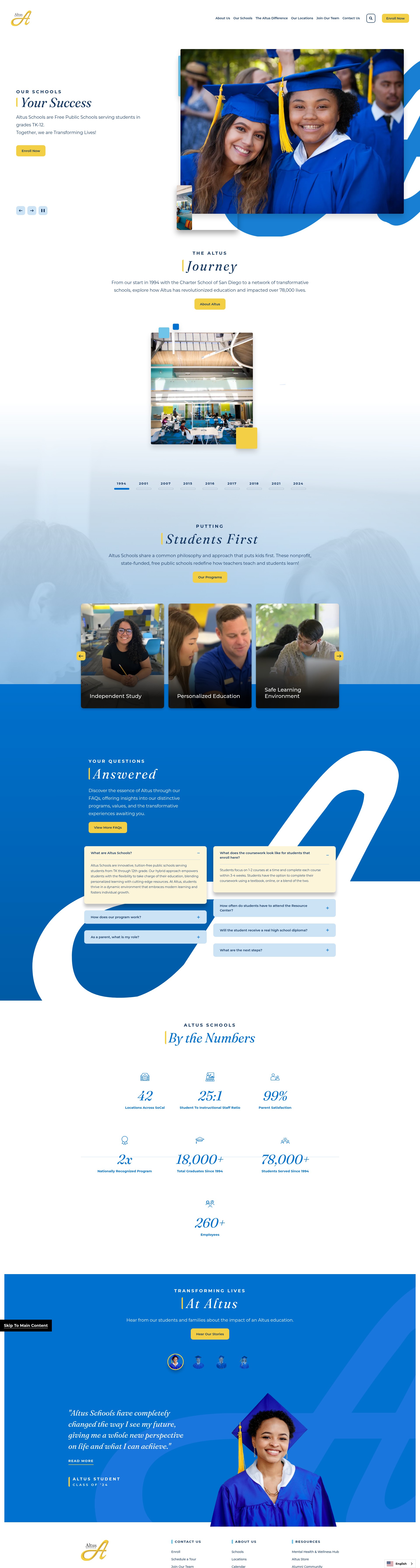 Screenshot of altus4u.com