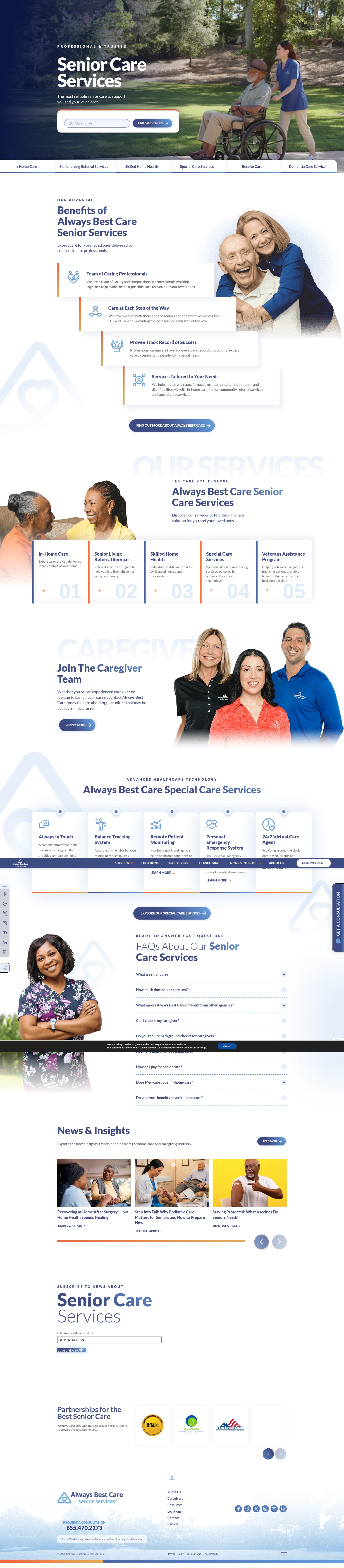 Screenshot of alwaysbestcare.com