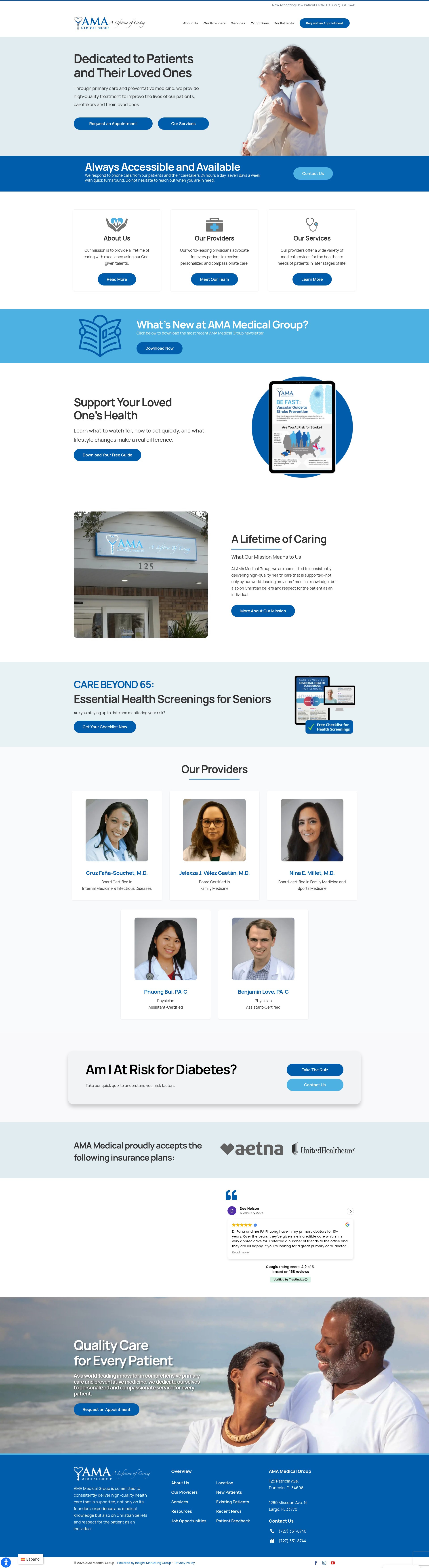 Screenshot of amamedicalgroup.com