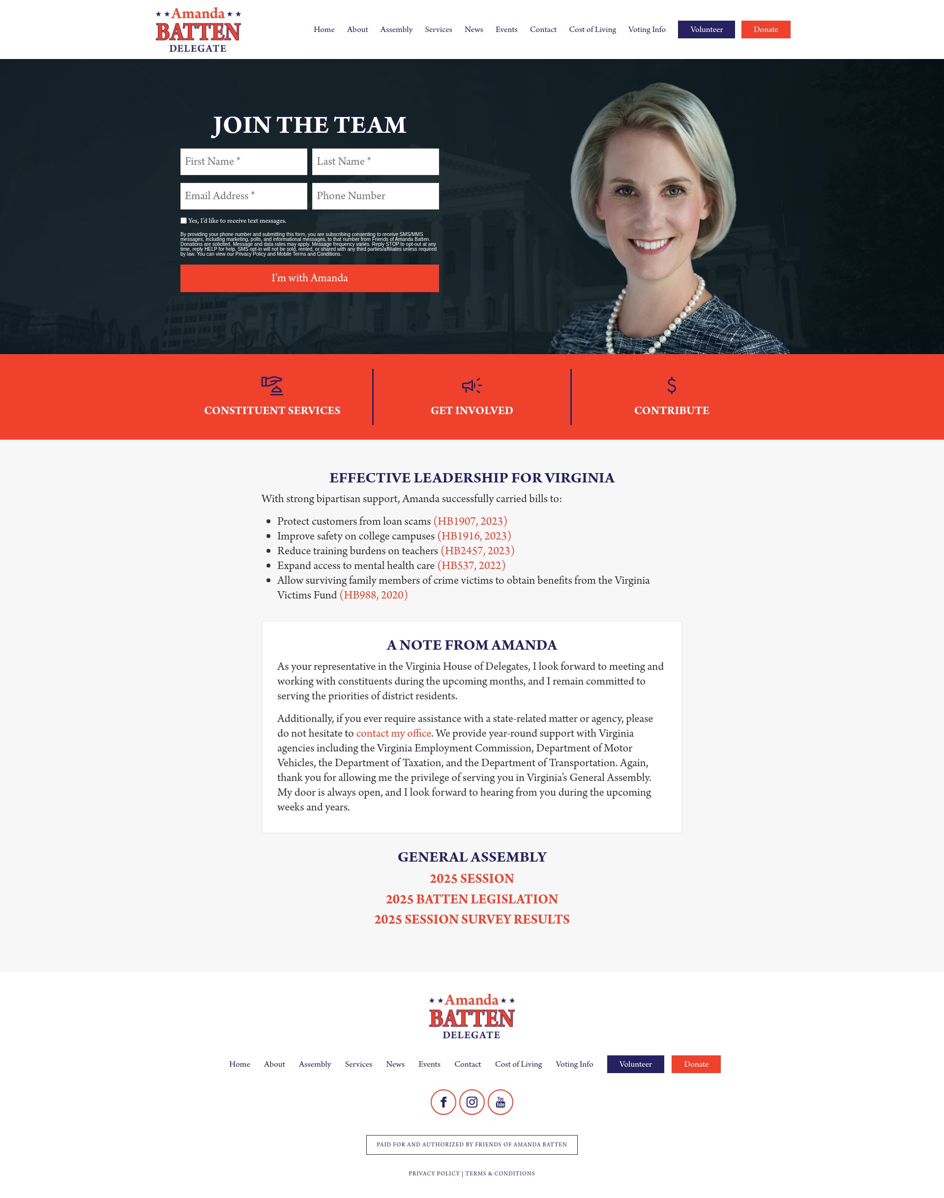 Screenshot of amandabatten.com