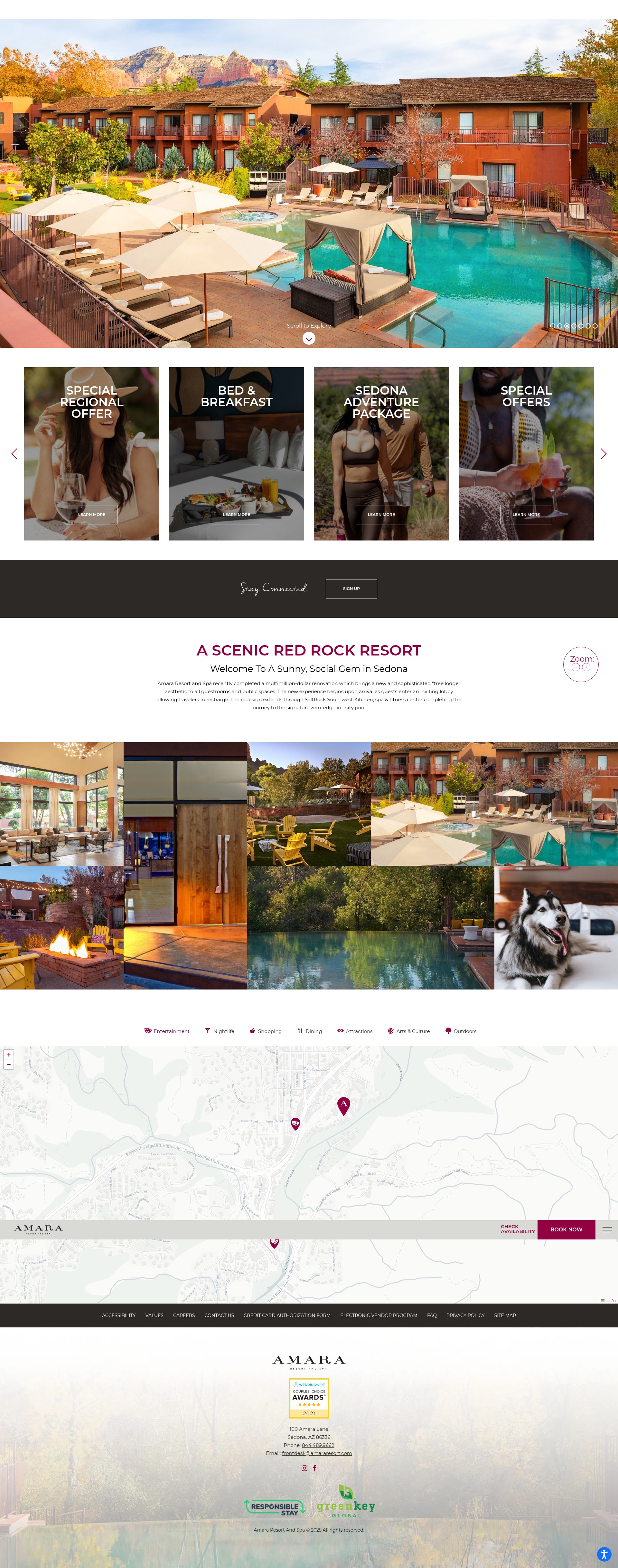 Screenshot of amararesort.com