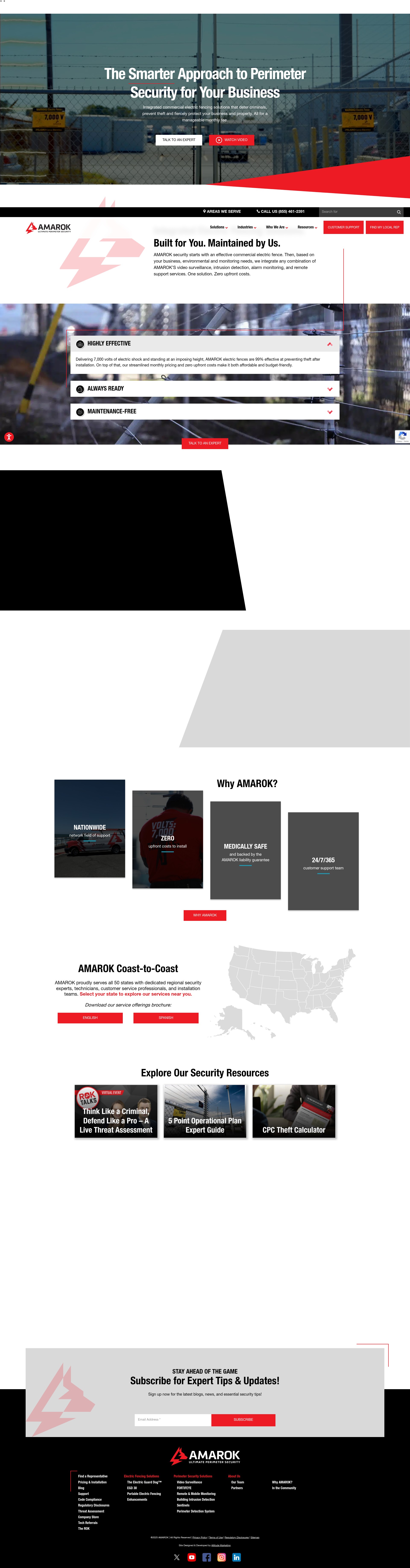Screenshot of amarok.com