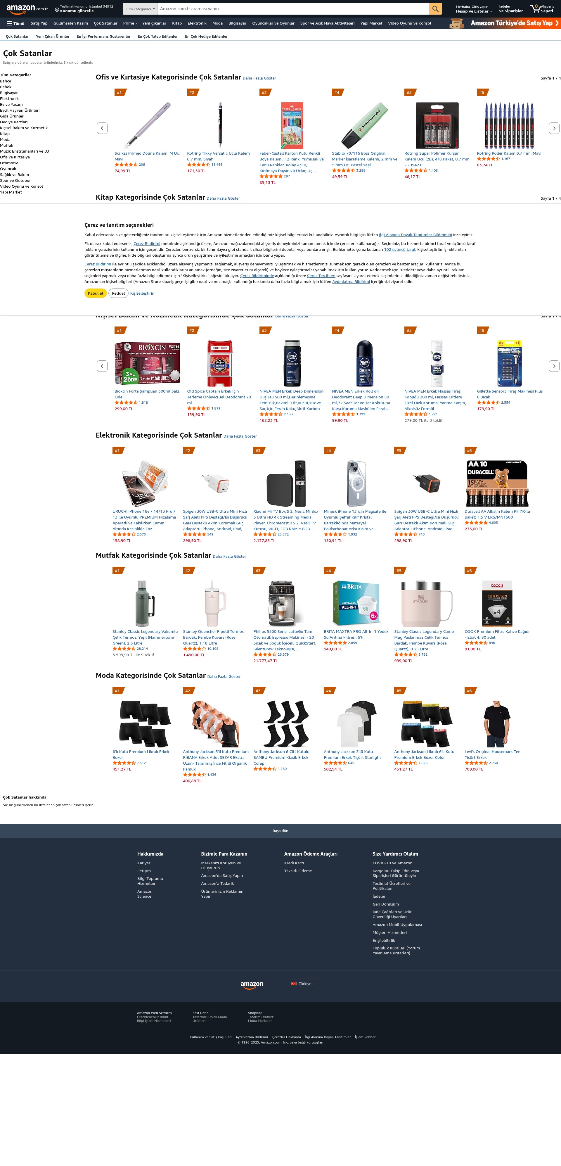 Screenshot of amazon.com.tr
