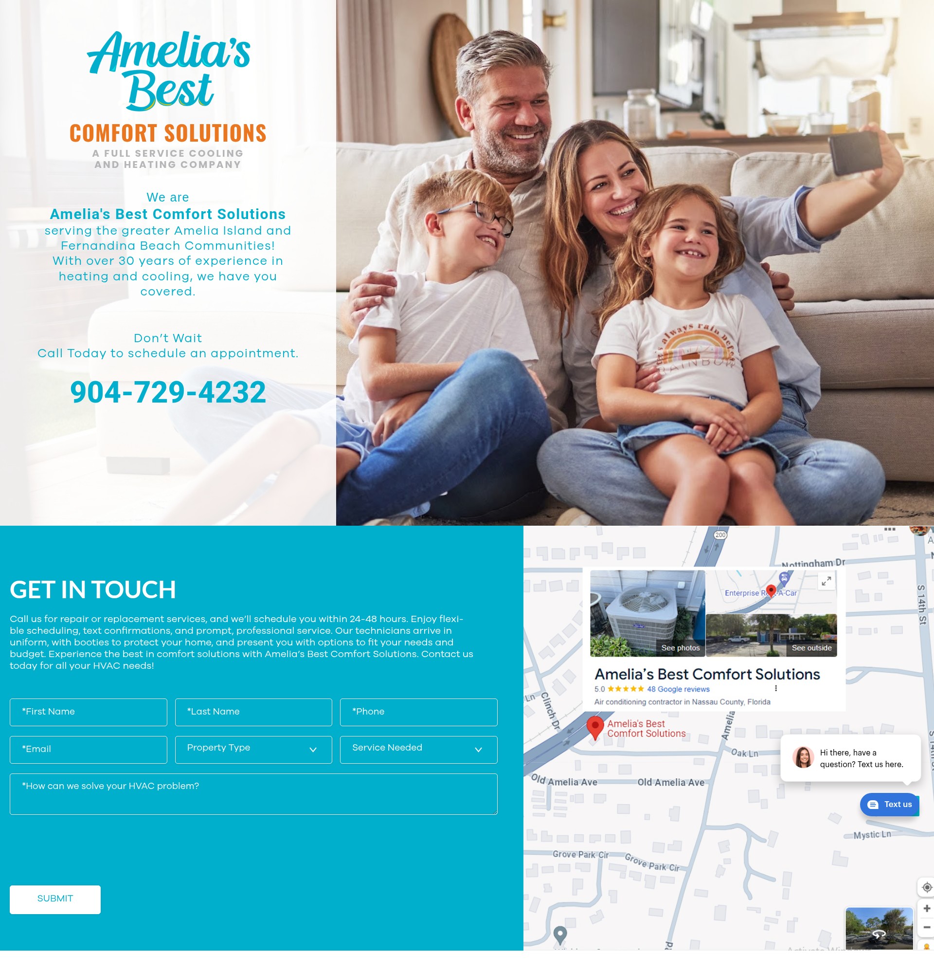 Screenshot of ameliasbestcomfort.com