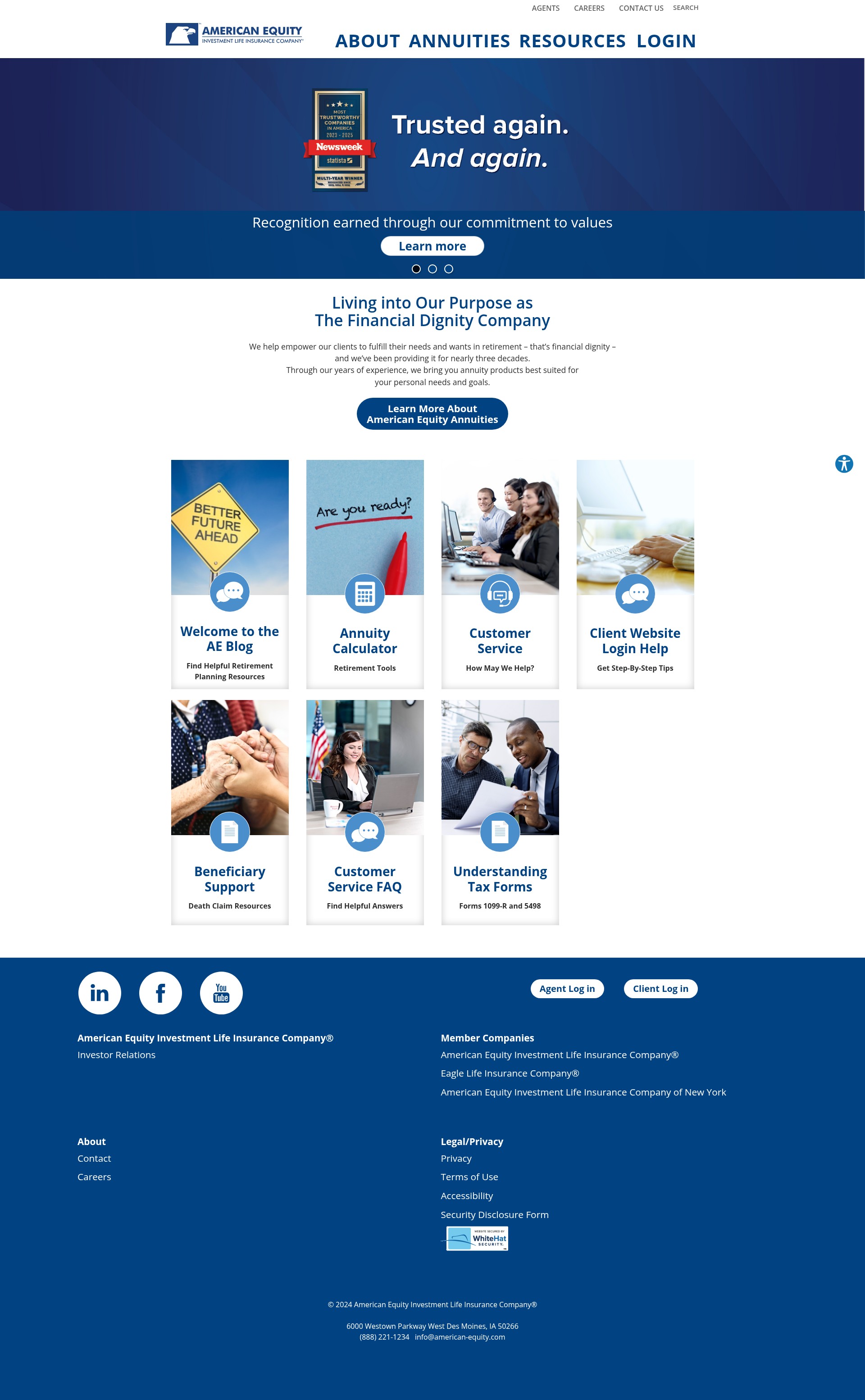 Screenshot of american-equity.com