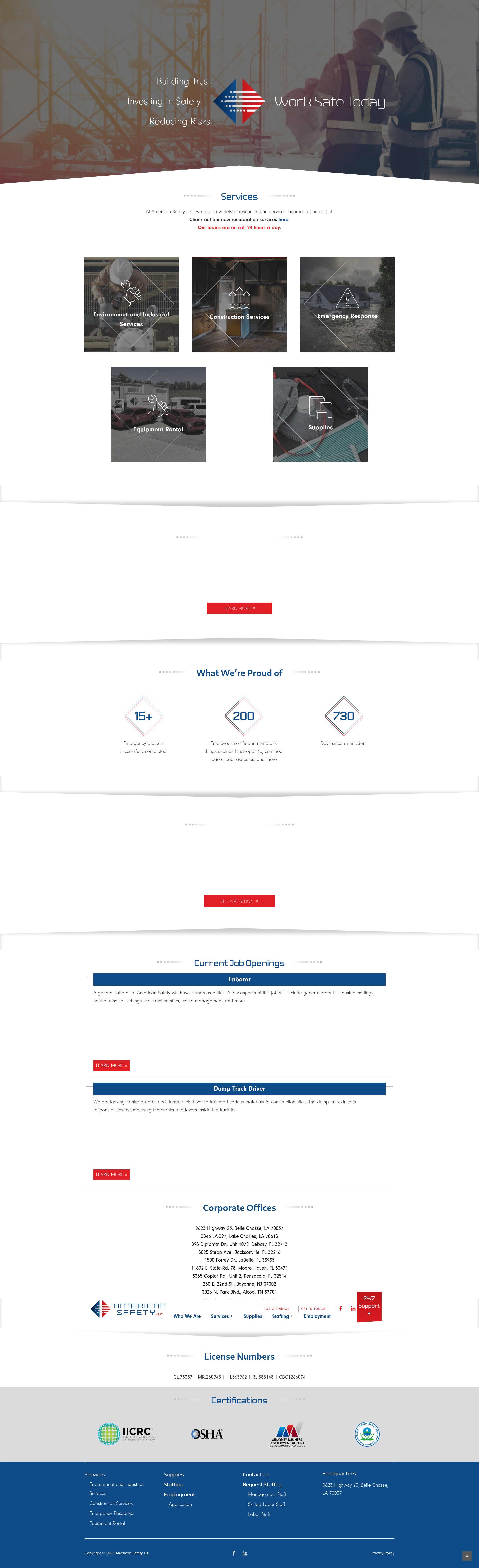 Screenshot of american-safetyllc.com