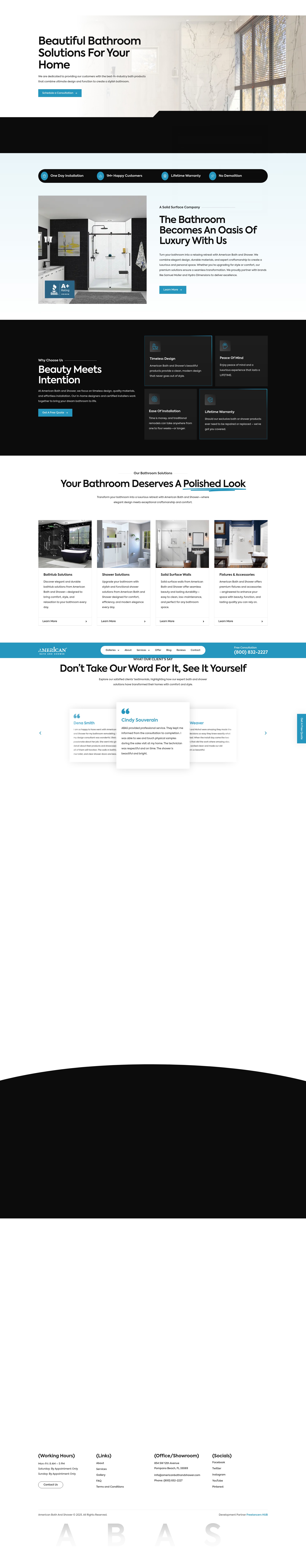 Screenshot of americanbathandshower.com