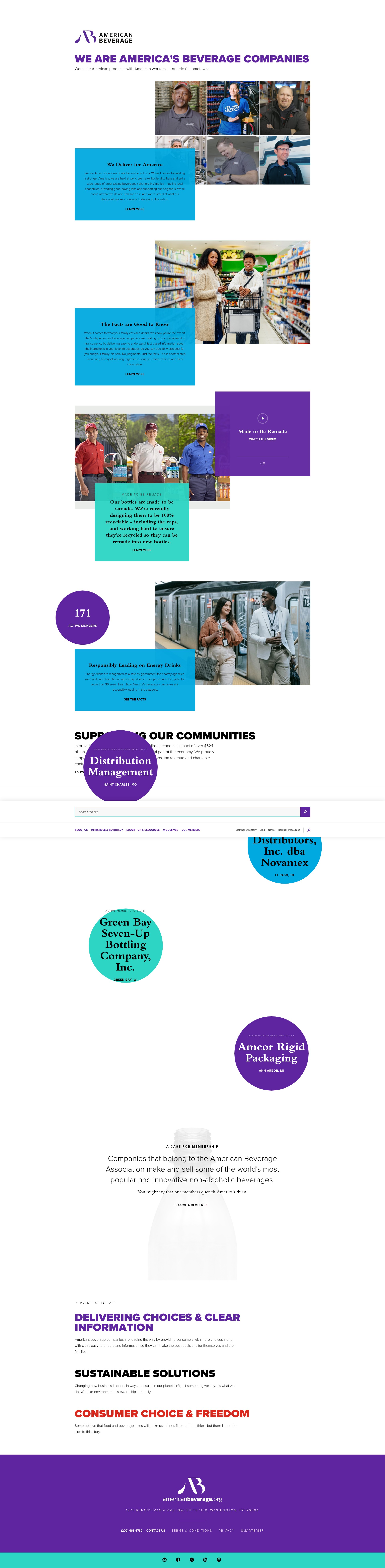 Screenshot of americanbeverage.org
