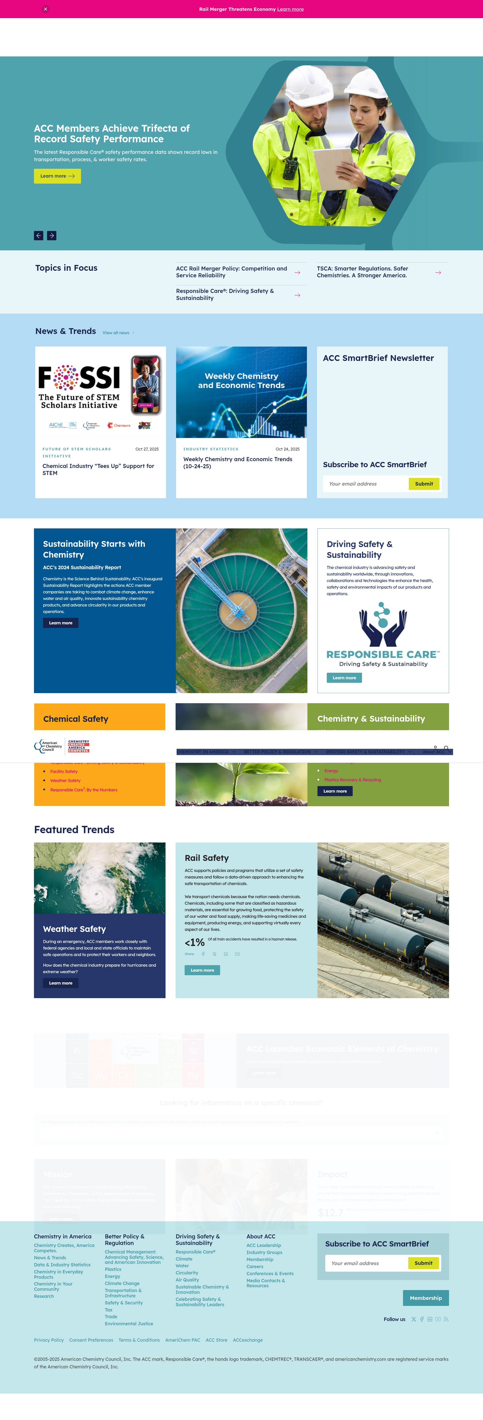 Screenshot of americanchemistry.com