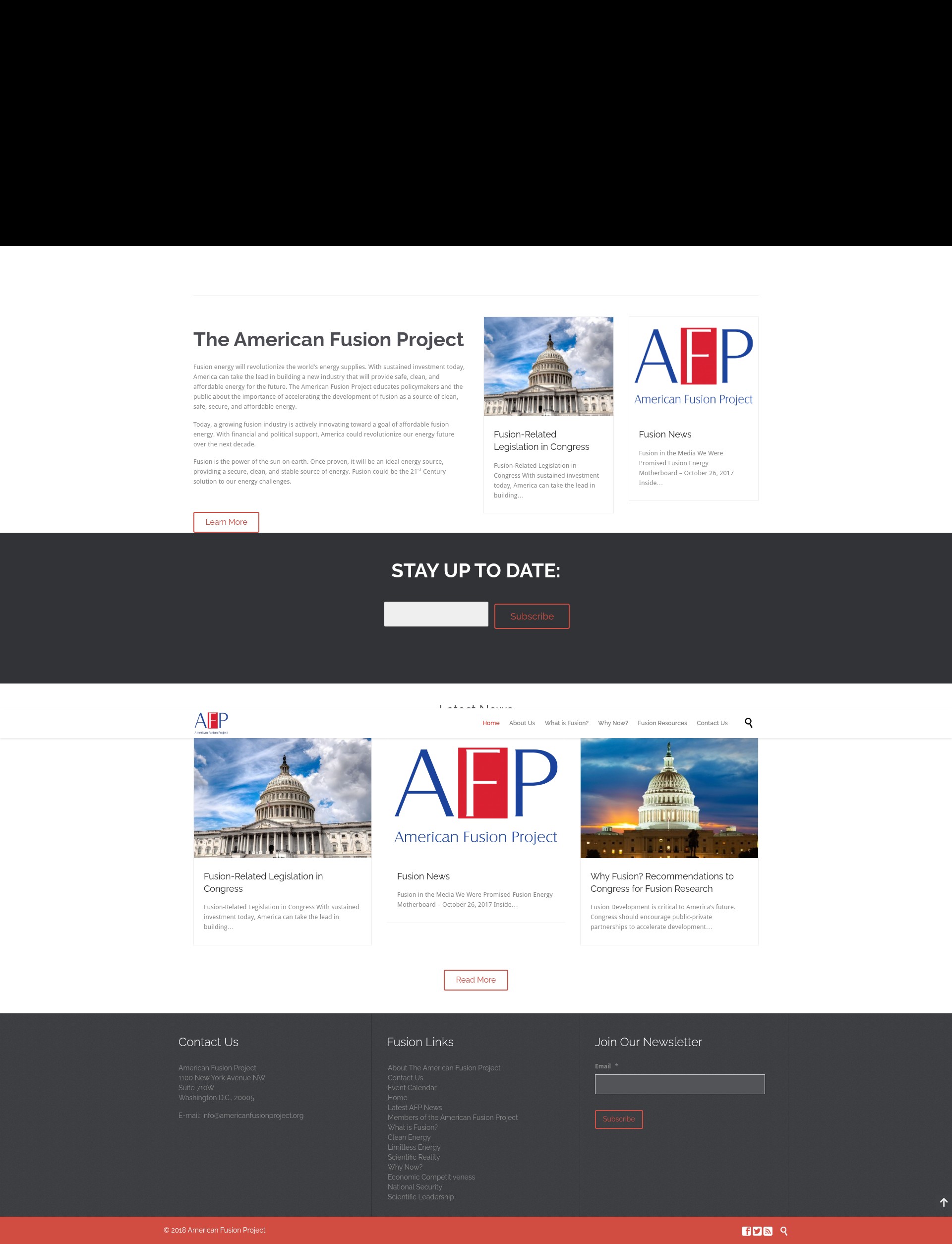 Screenshot of americanfusionproject.org