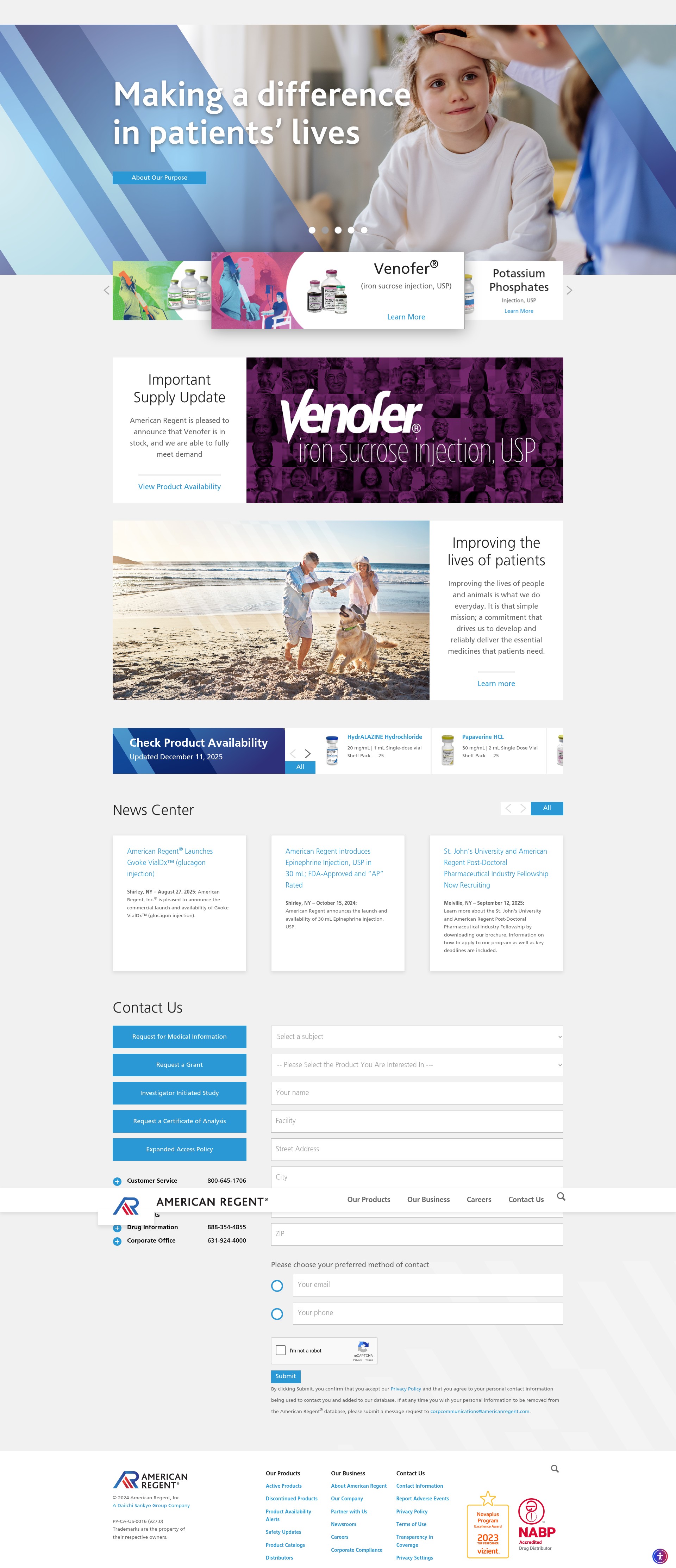 Screenshot of americanregent.com