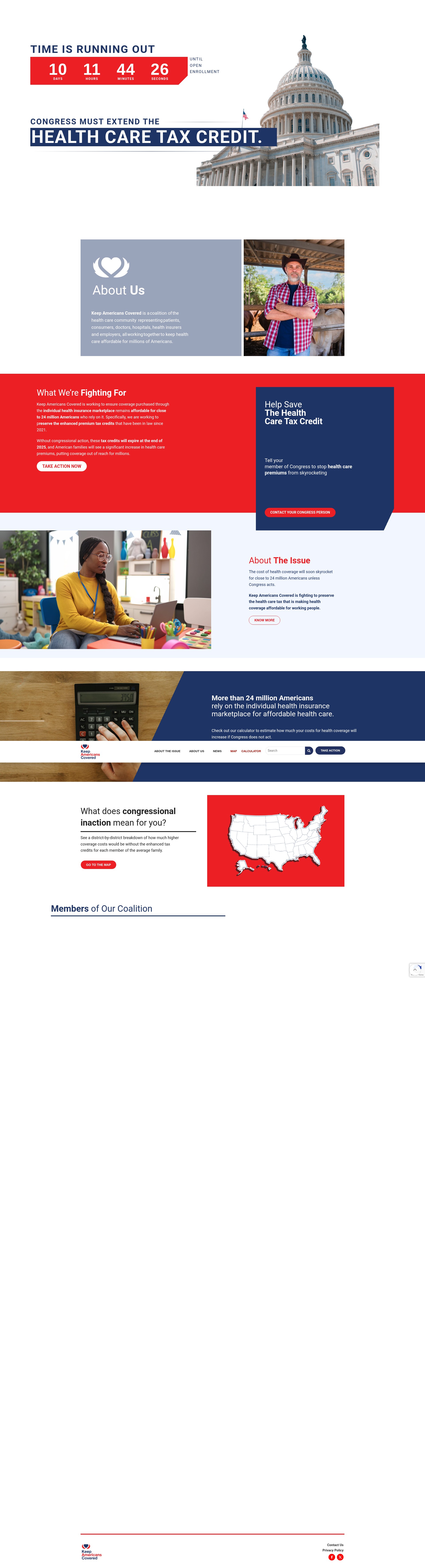 Screenshot of americanscovered.org
