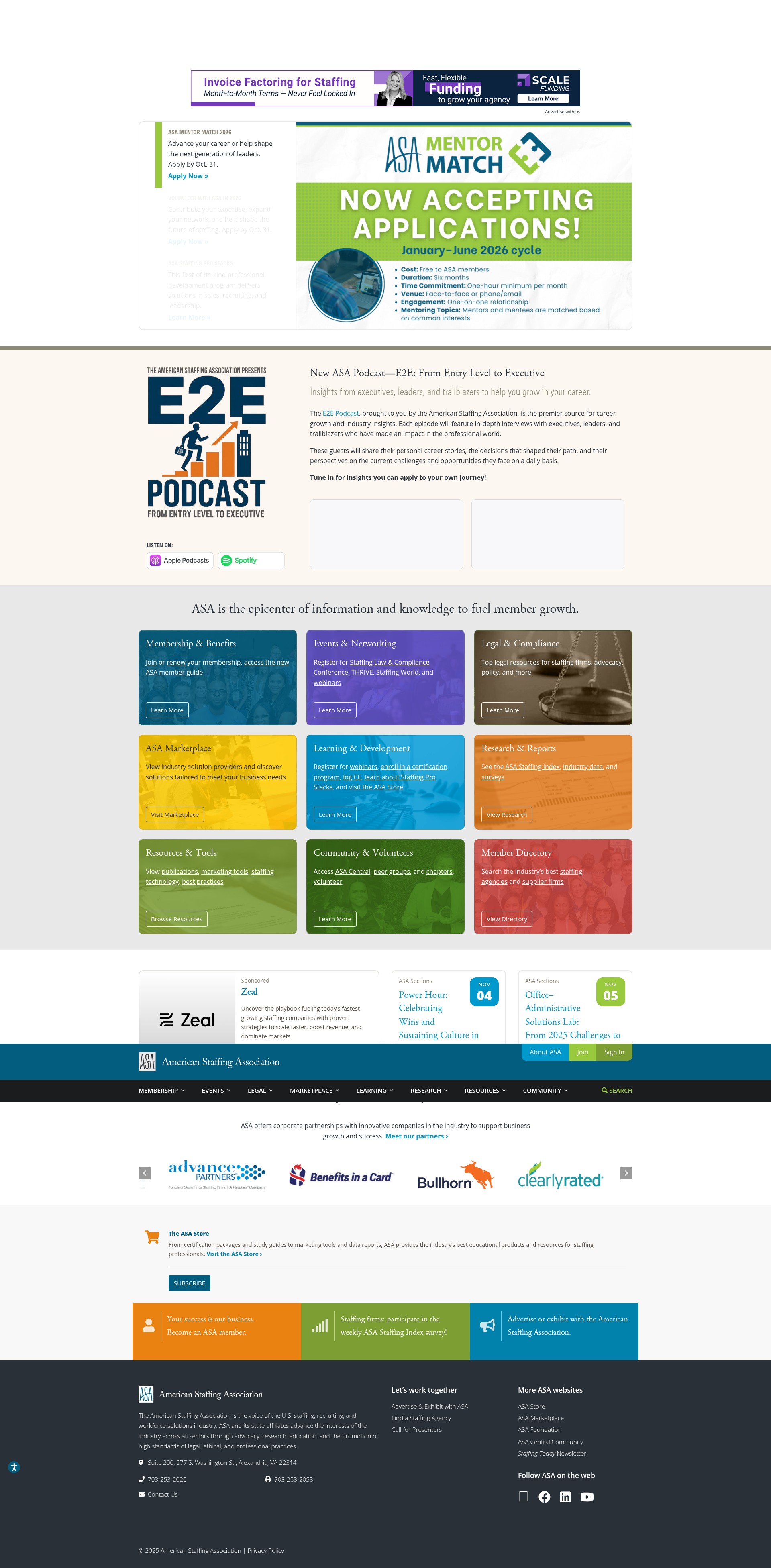 Screenshot of americanstaffing.net