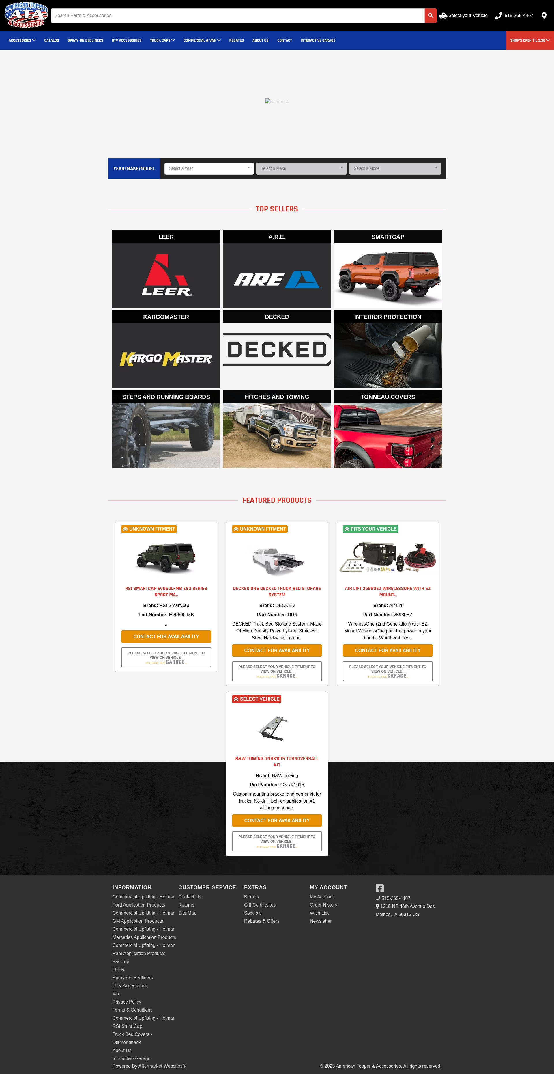 Screenshot of americantoppers.com