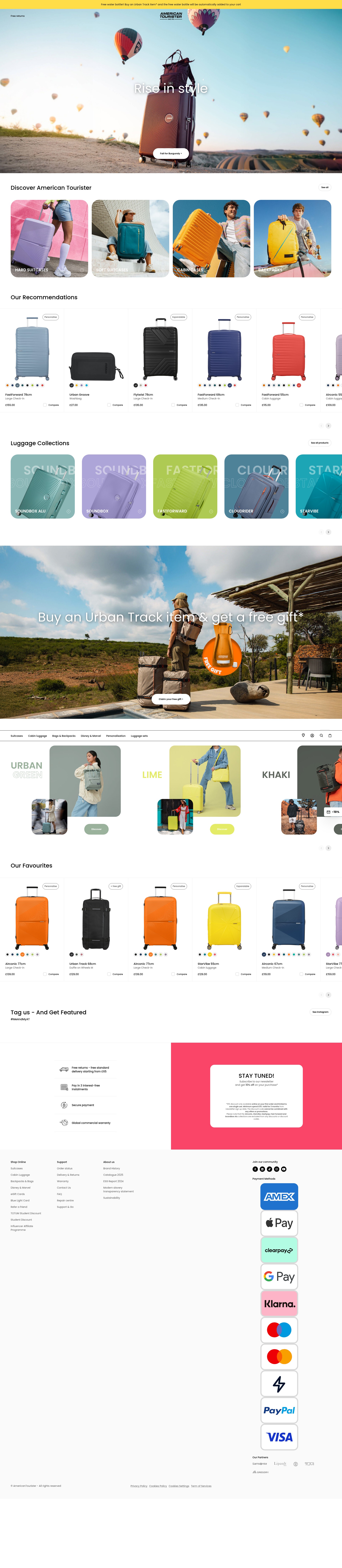 Screenshot of americantourister.co.uk