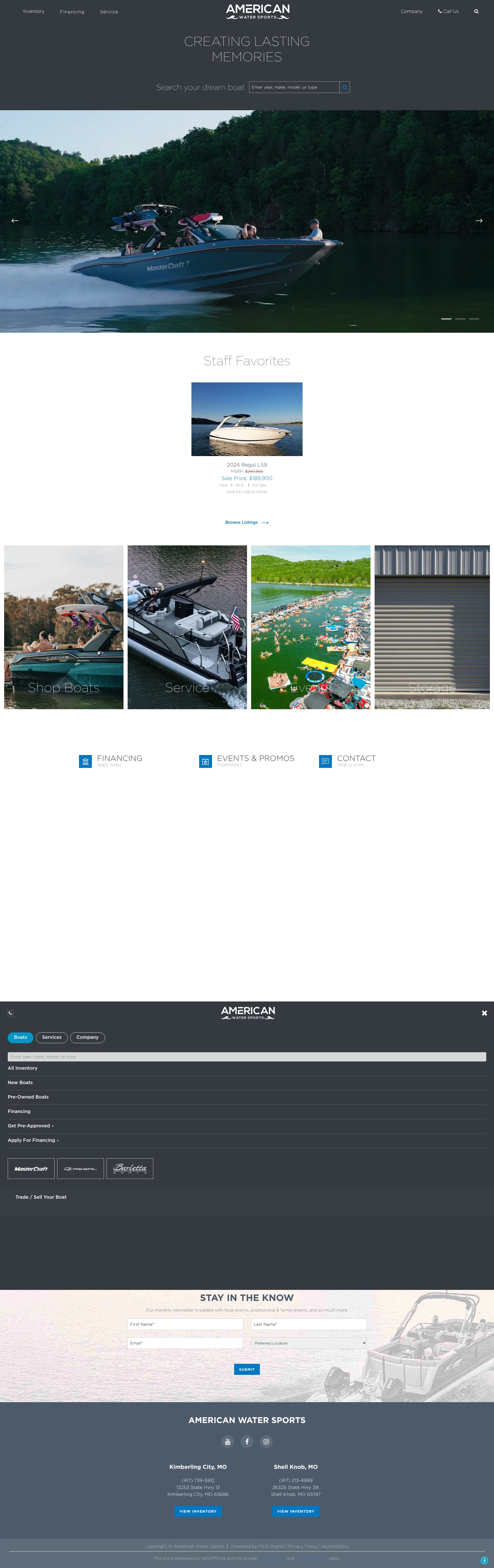Screenshot of americanwatersports.com
