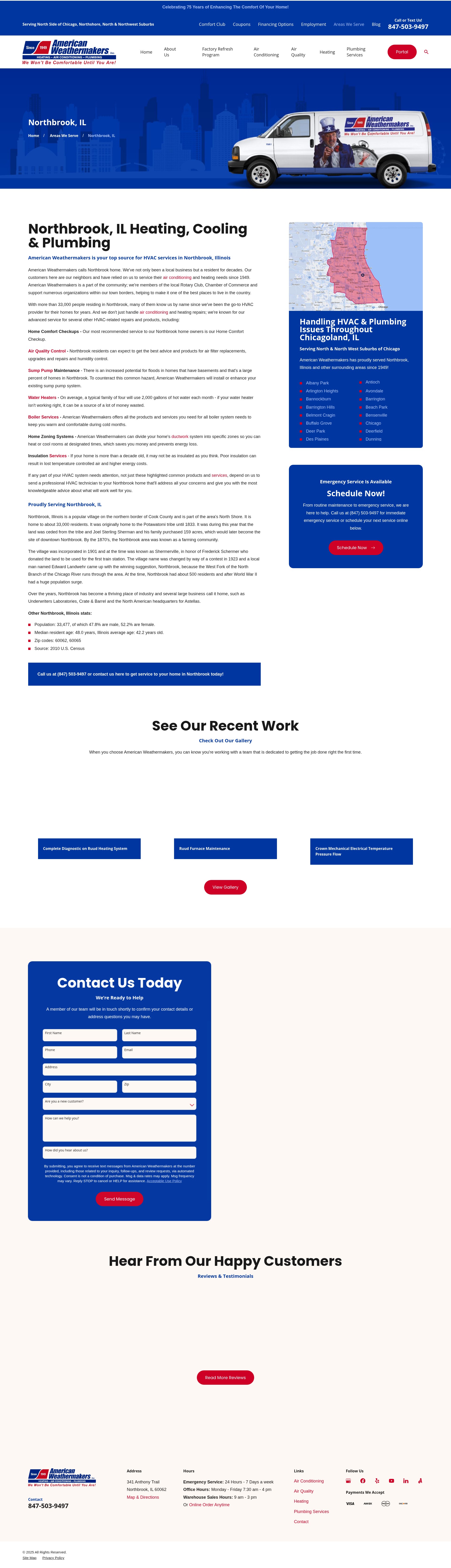 Screenshot of americanweathermakers.com