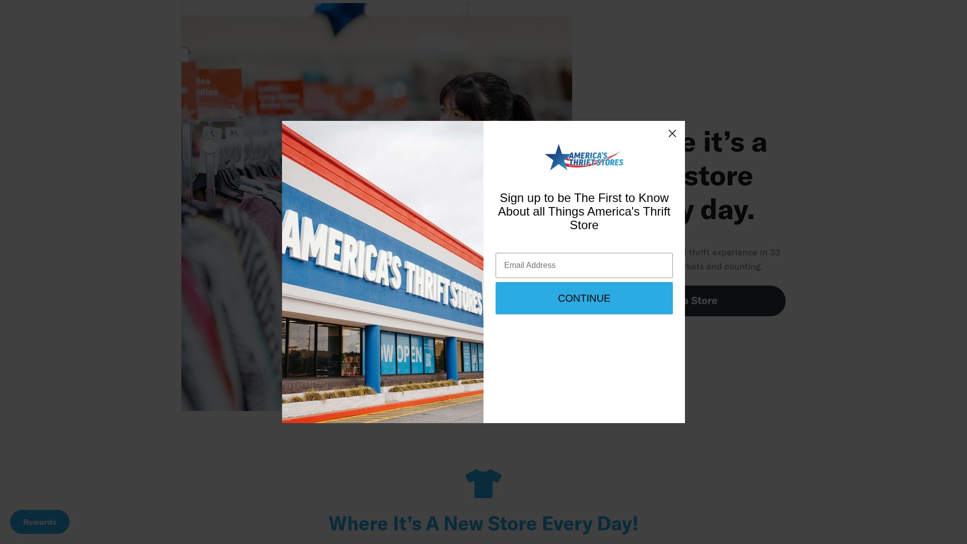 Screenshot of americasthrift.com